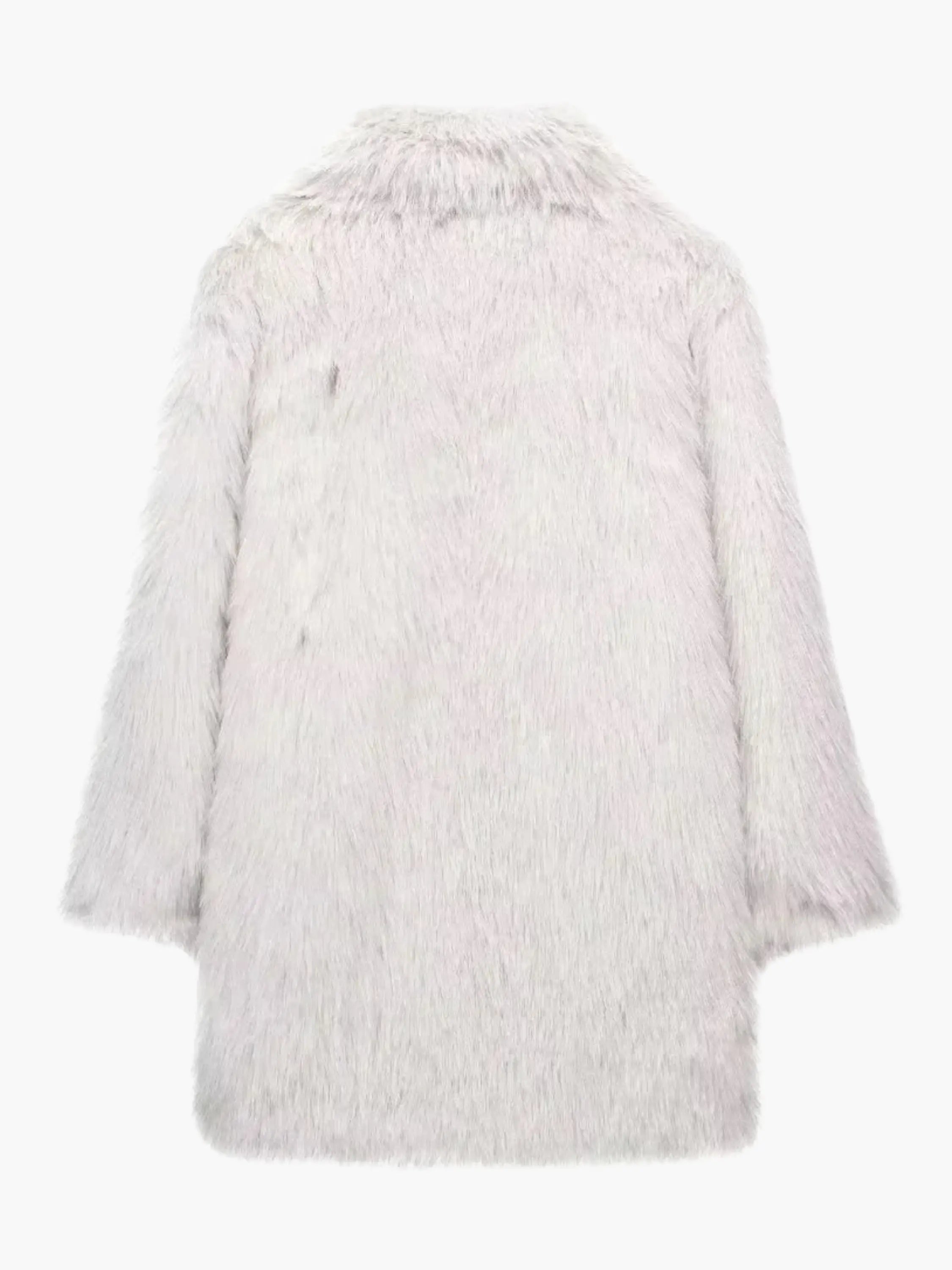 Longline Faux Fur Coat
