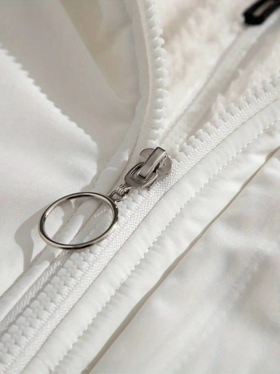 Women’s Hooded Puffer Jacket – Warm Winter Coat with Zip & Pockets