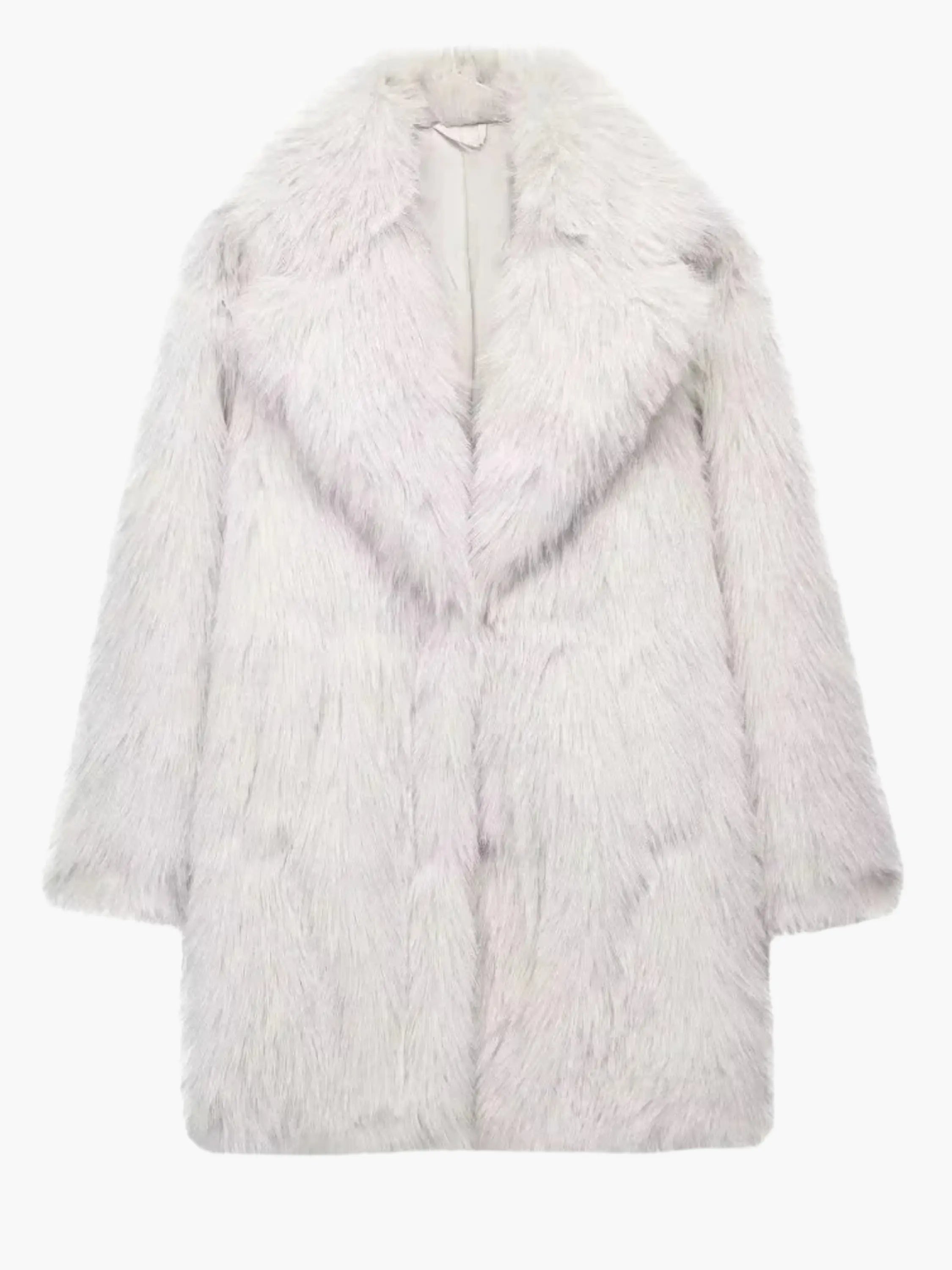 Longline Faux Fur Coat