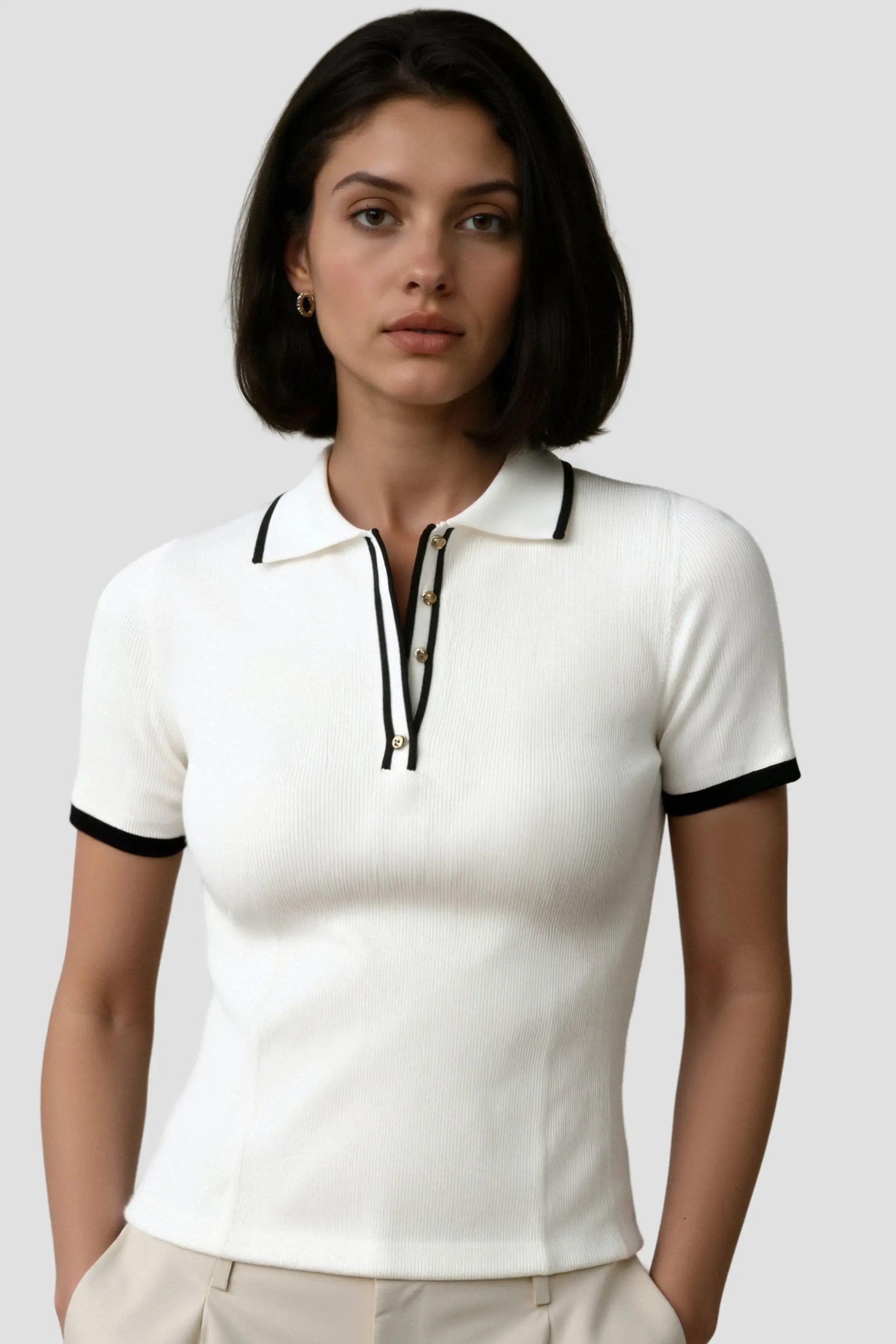 Classic Polo Shirt with Contrast Trim