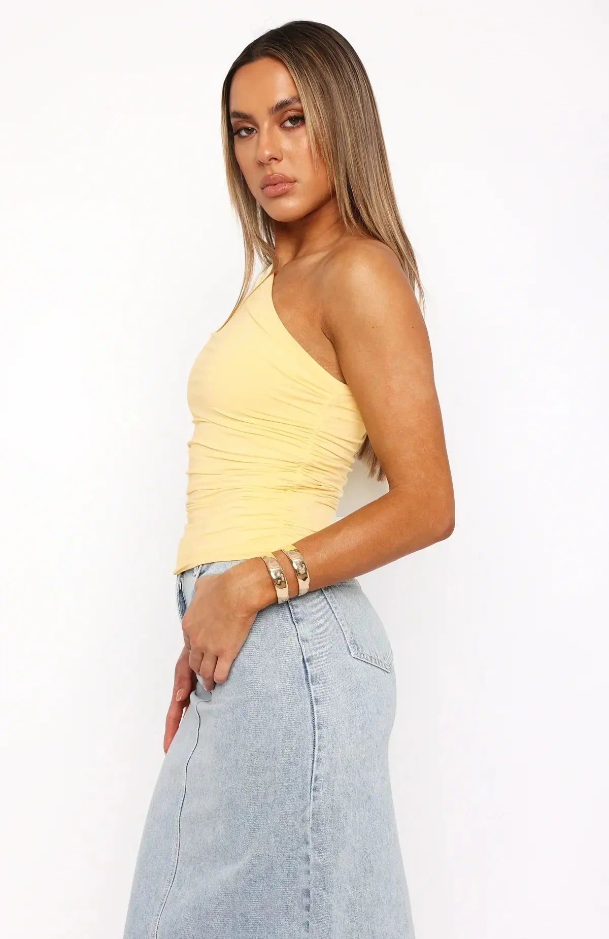 One-Shoulder Asymmetrical  Top
