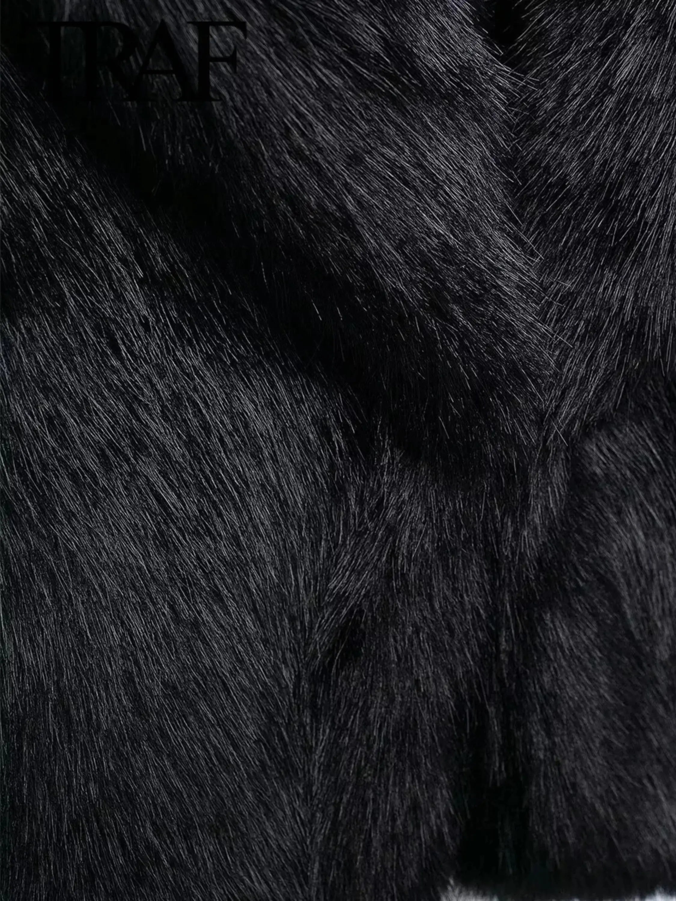 Chic Black Faux Fur Vest for Layering