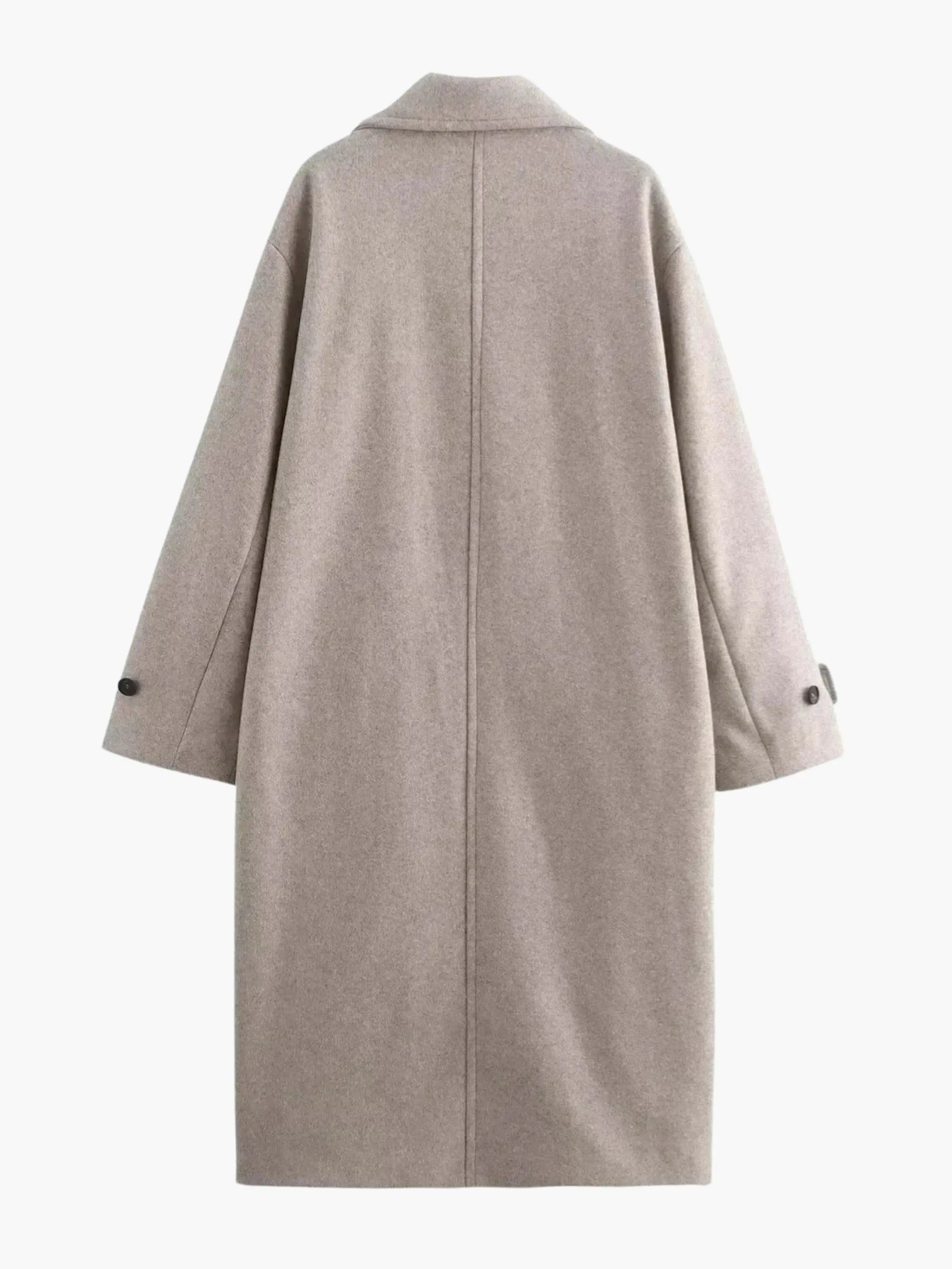 Oversized Double-Breasted Coat - Effortless Elegance