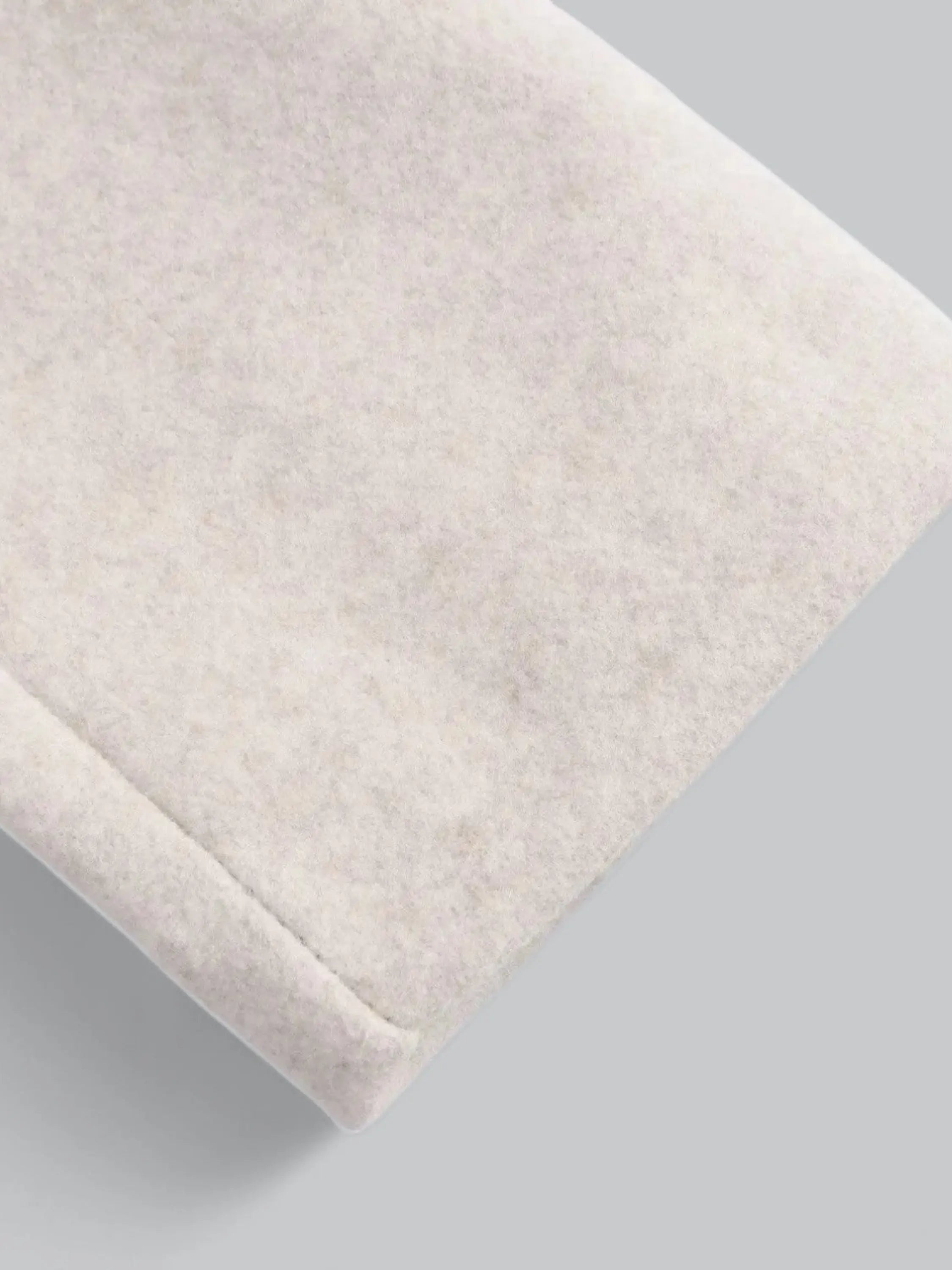 Classic Single-Button Wool Coat in Neutral Beige