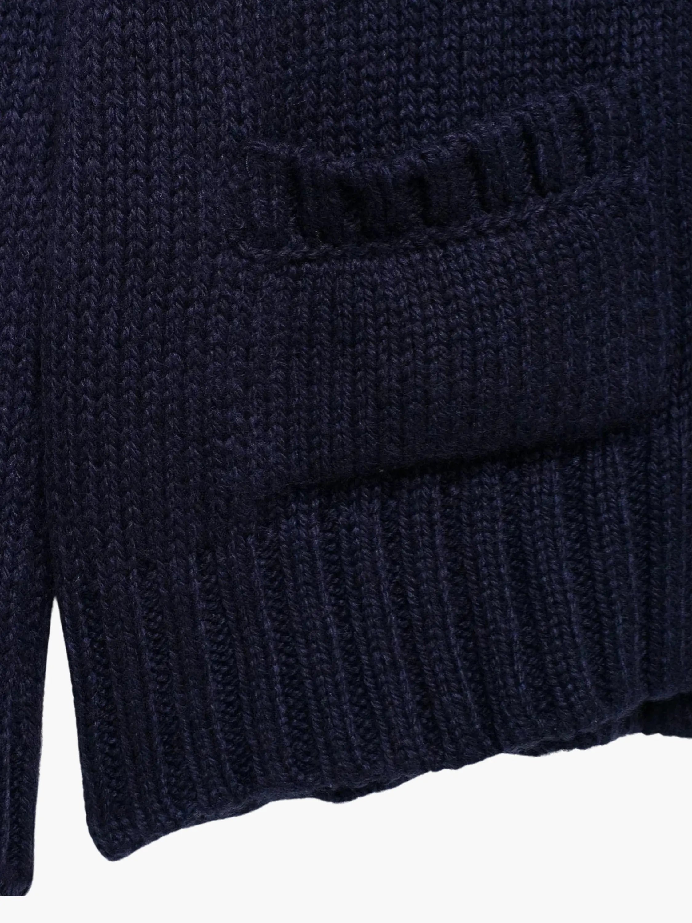 Classic Knit Cardigan with Timeless Collar Details