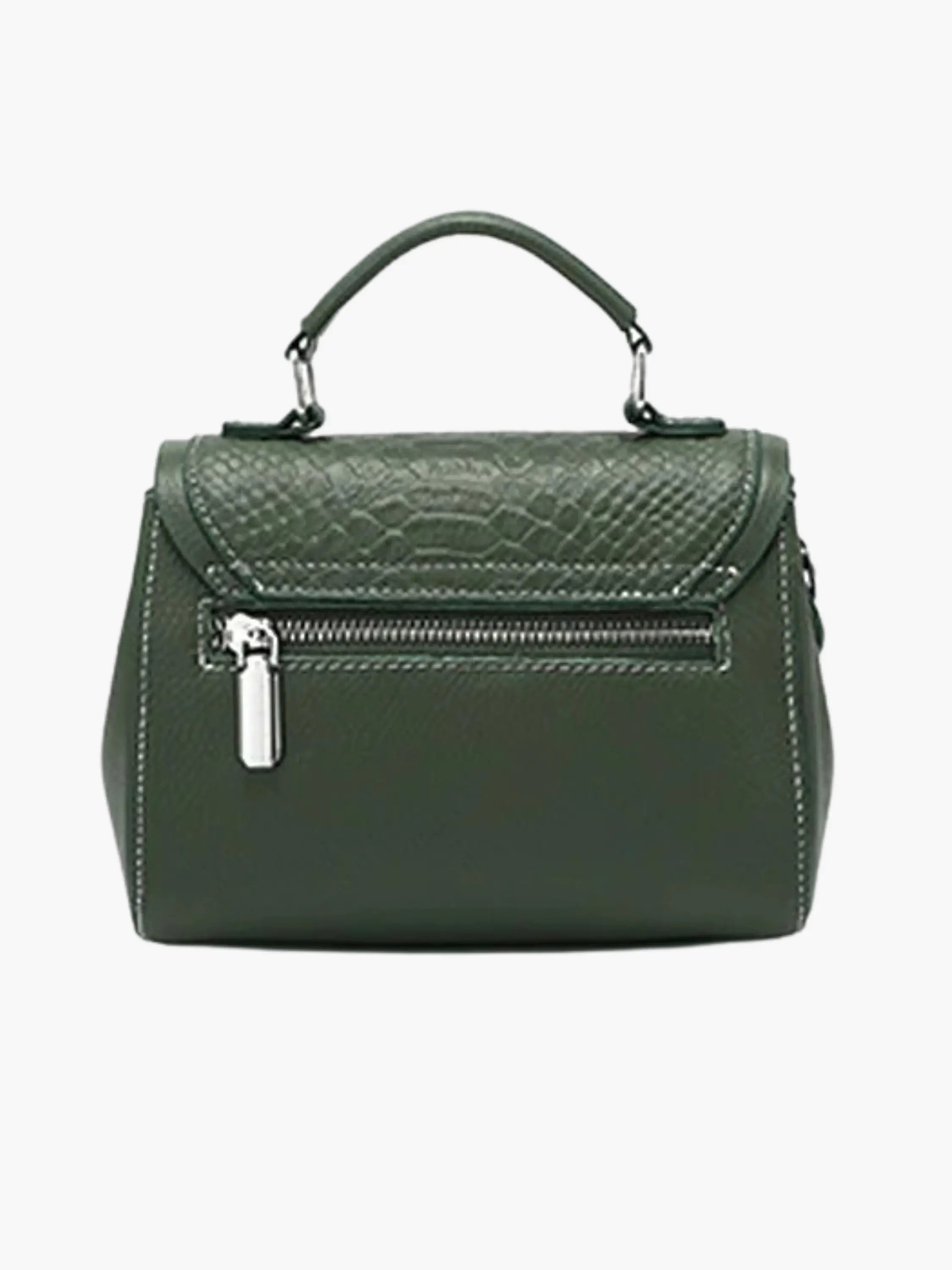 Crocodile Texture Flap Handbag – for Stylish Women