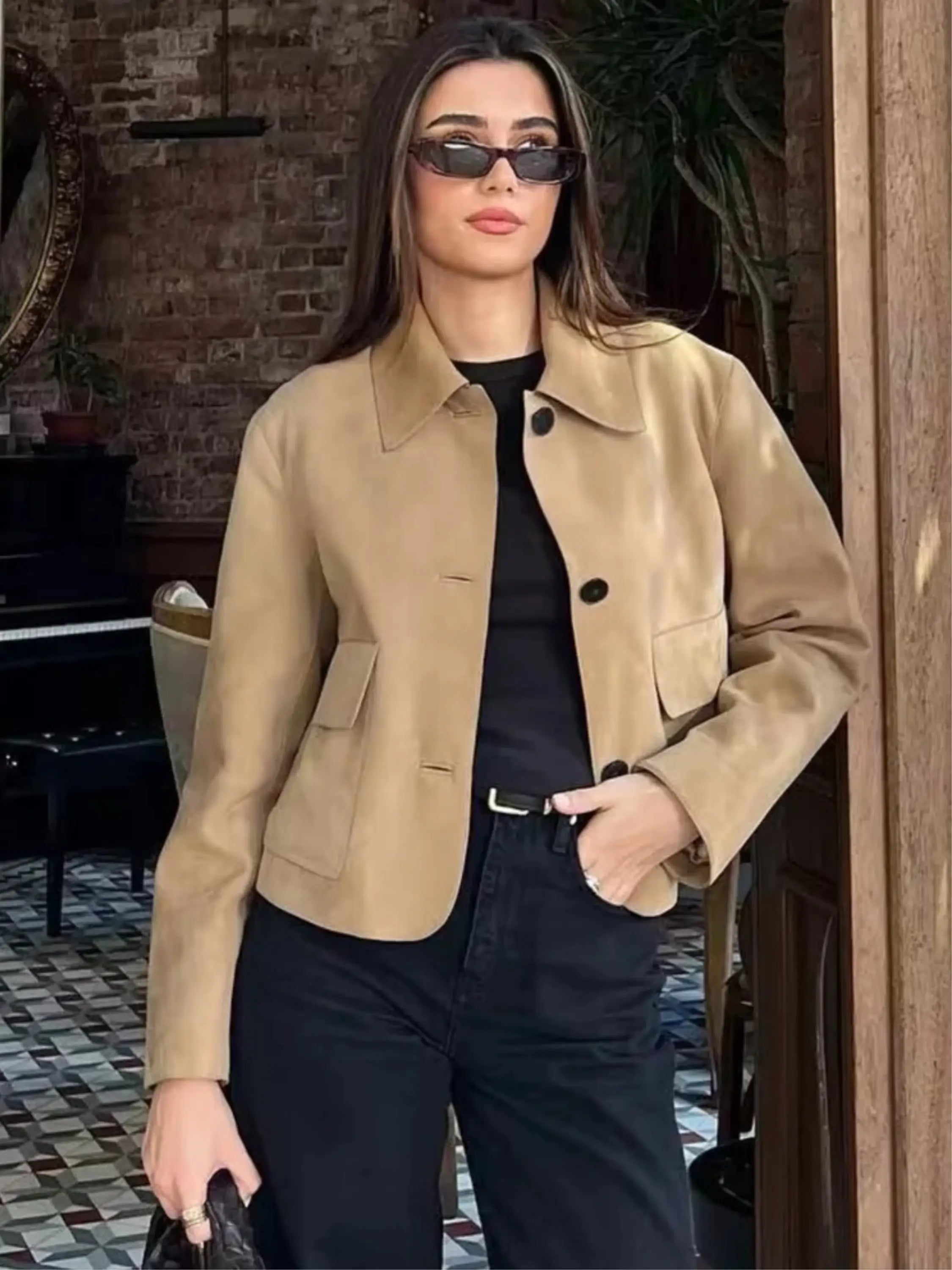 Tailored Wool-Blend Jacket