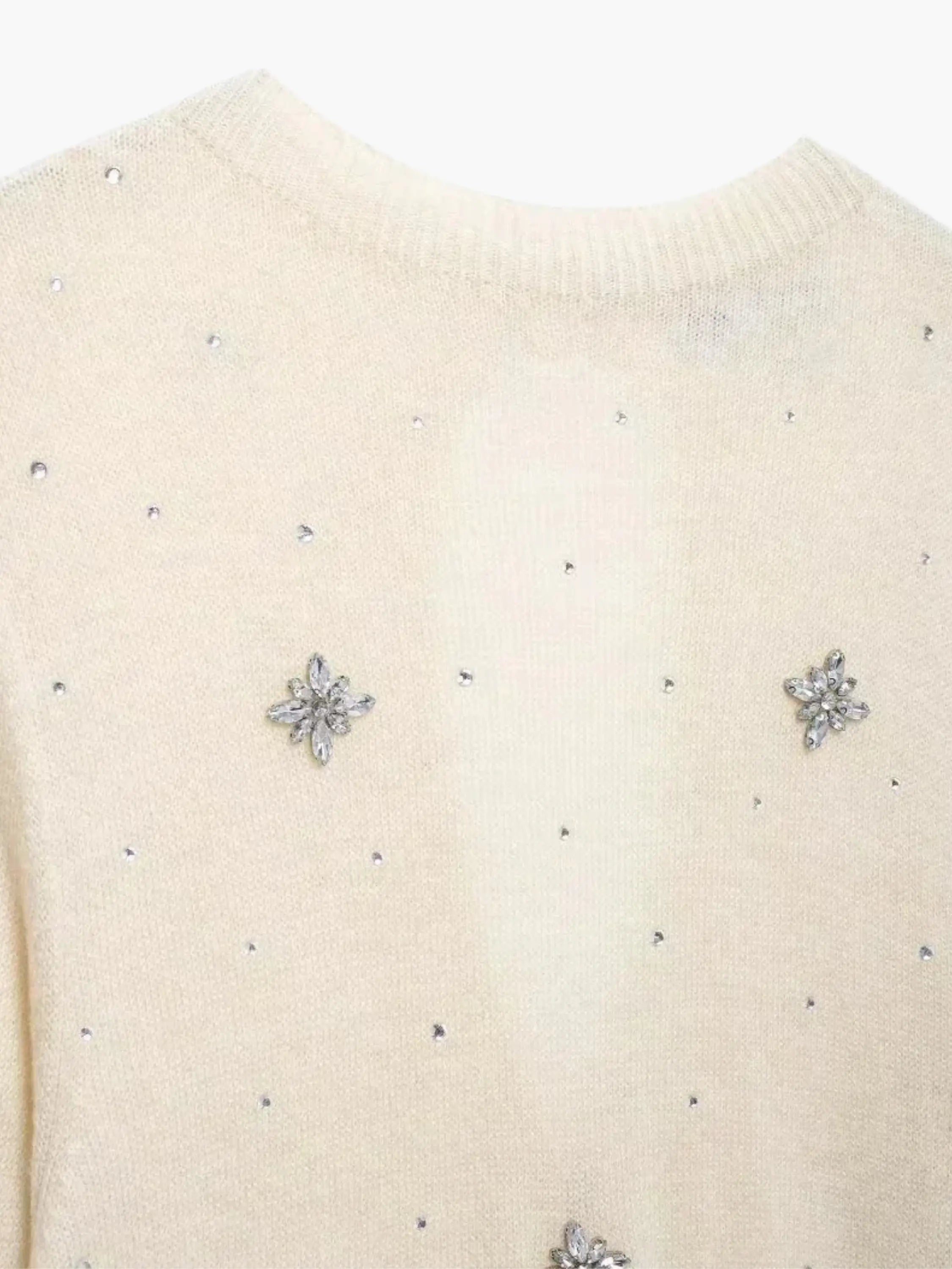 Embellished Button-Down Cardigan