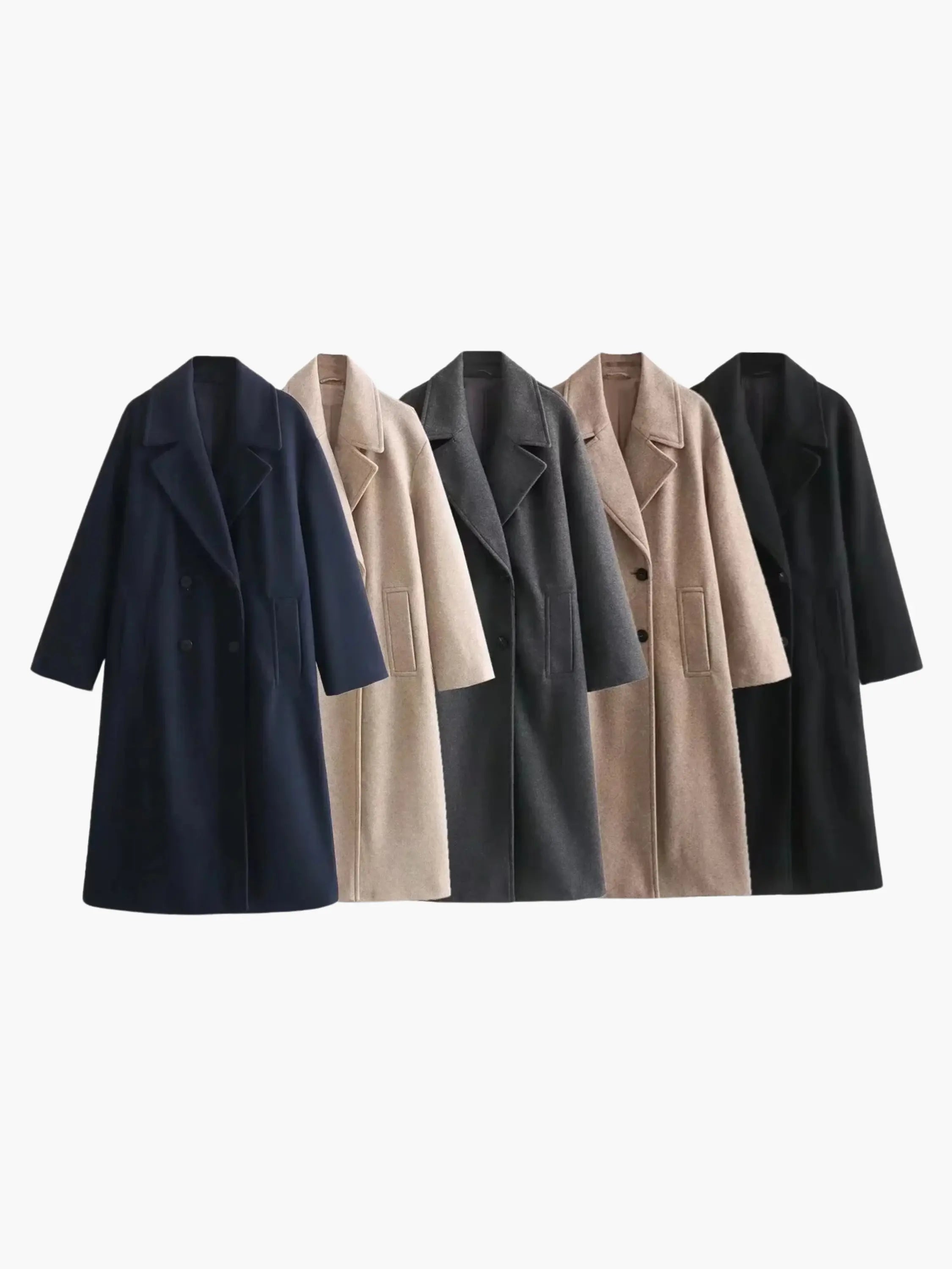 Timeless Double-Breasted Camel Coat