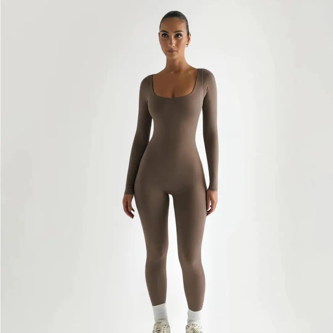Seamless Long-Sleeve Bodysuit for Effortless Style