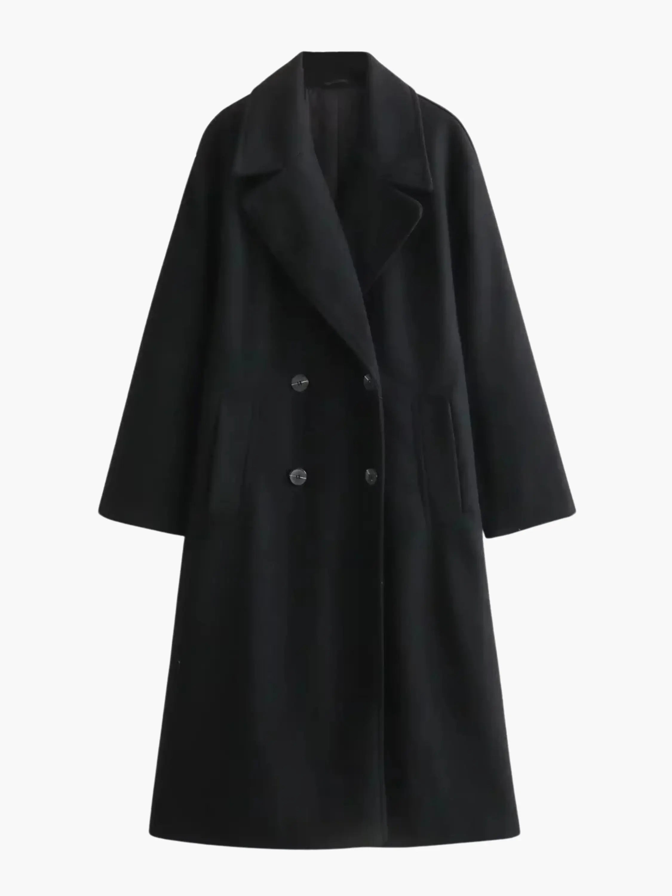 Timeless Double-Breasted Camel Coat