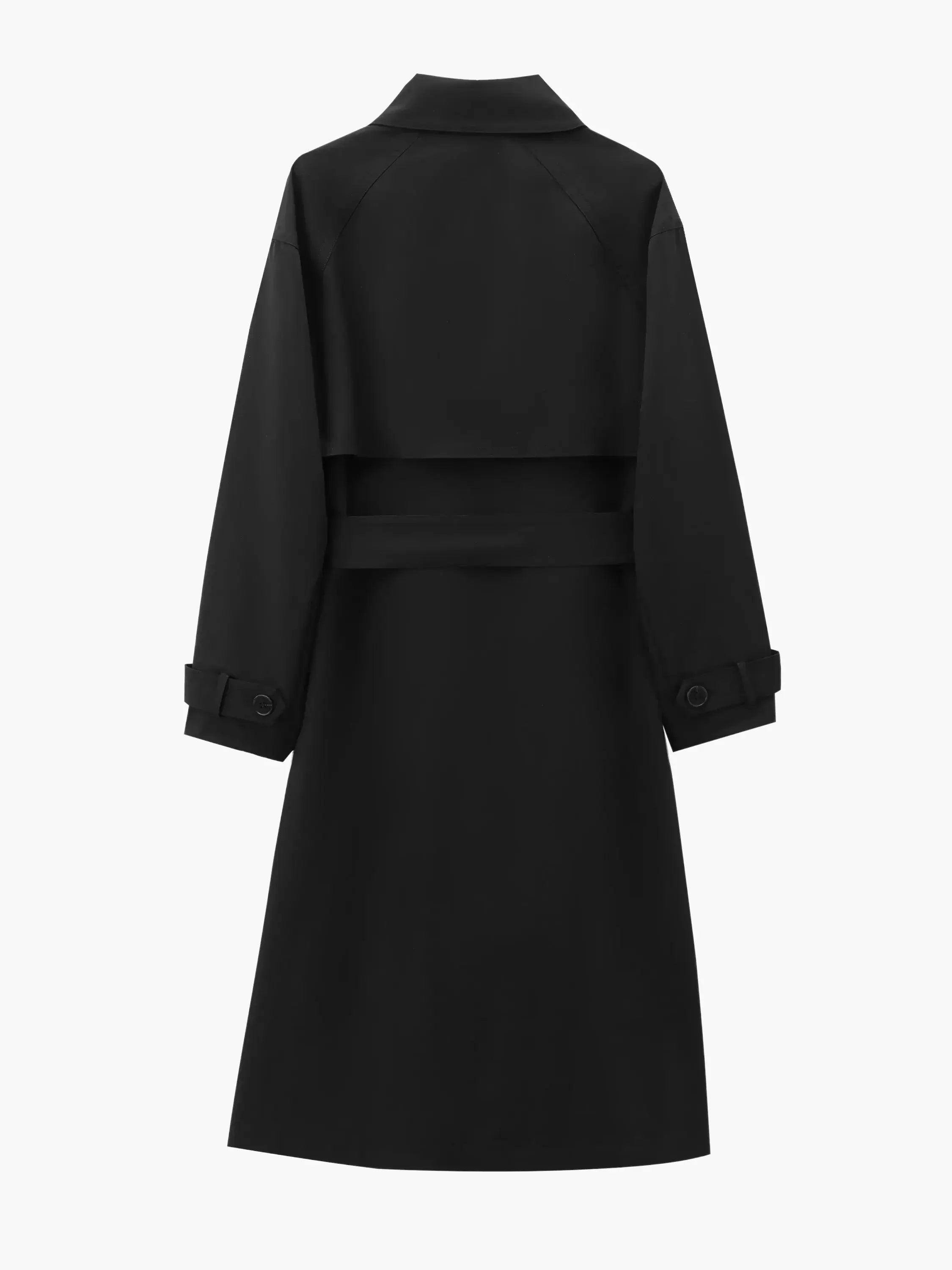Classic Black Trench Coat - Timeless and Versatile