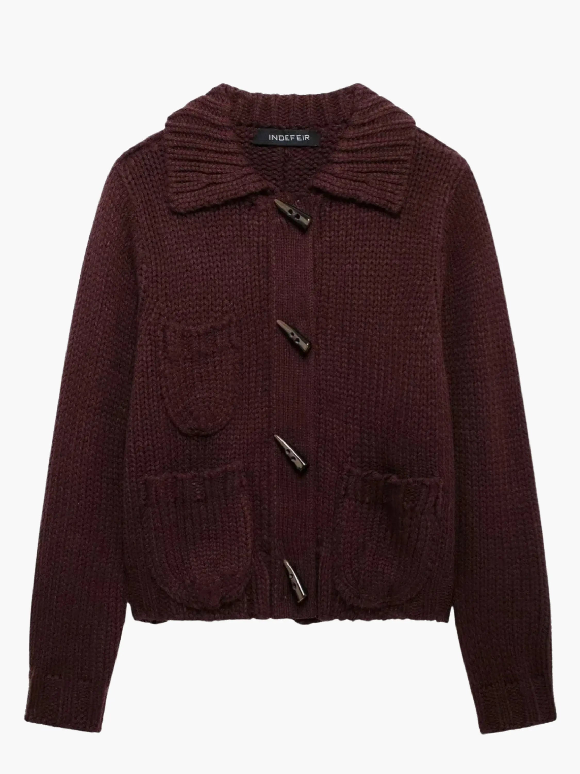 Chunky Knit Button-Up Cardigan