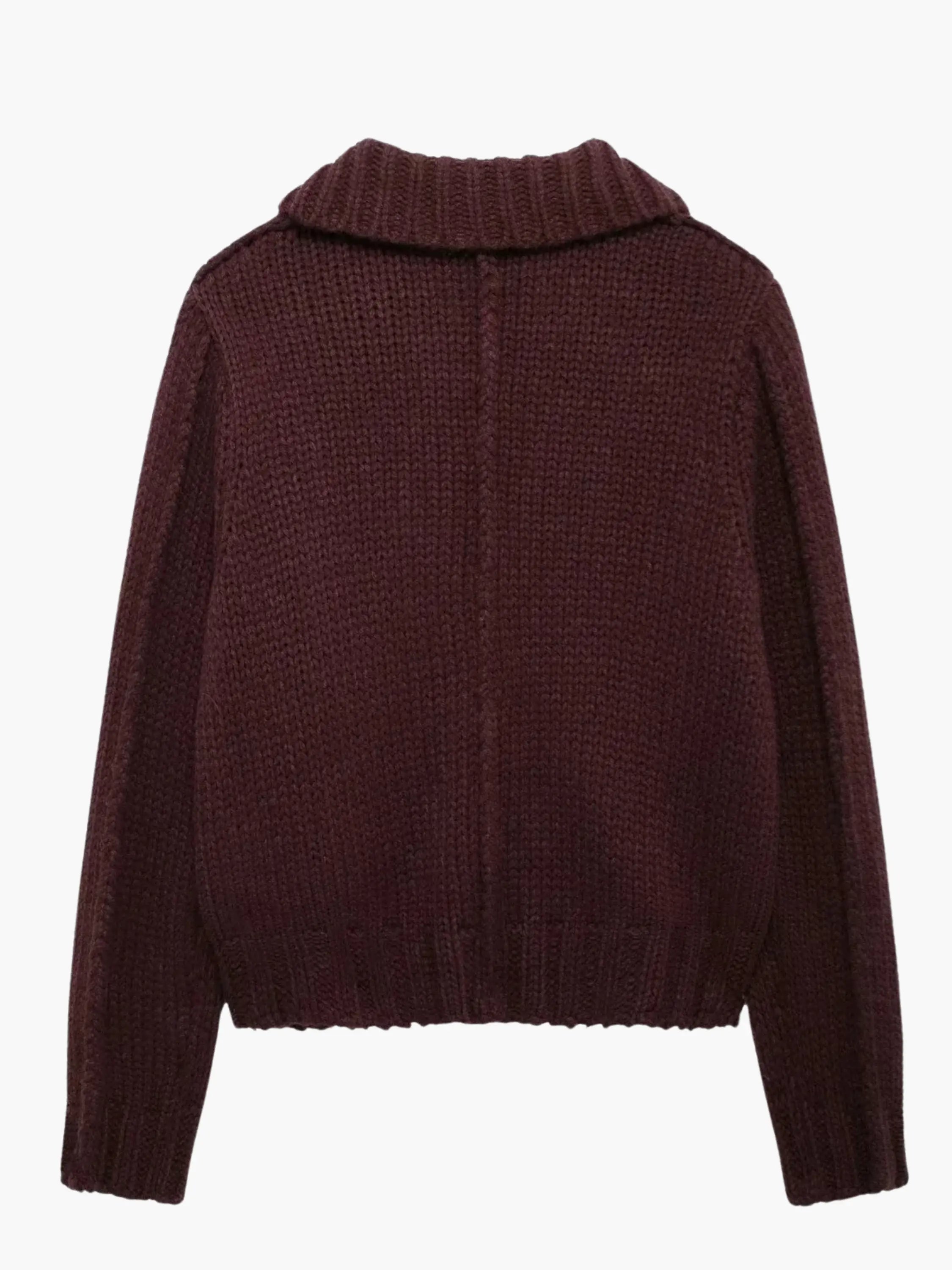 Chunky Knit Button-Up Cardigan