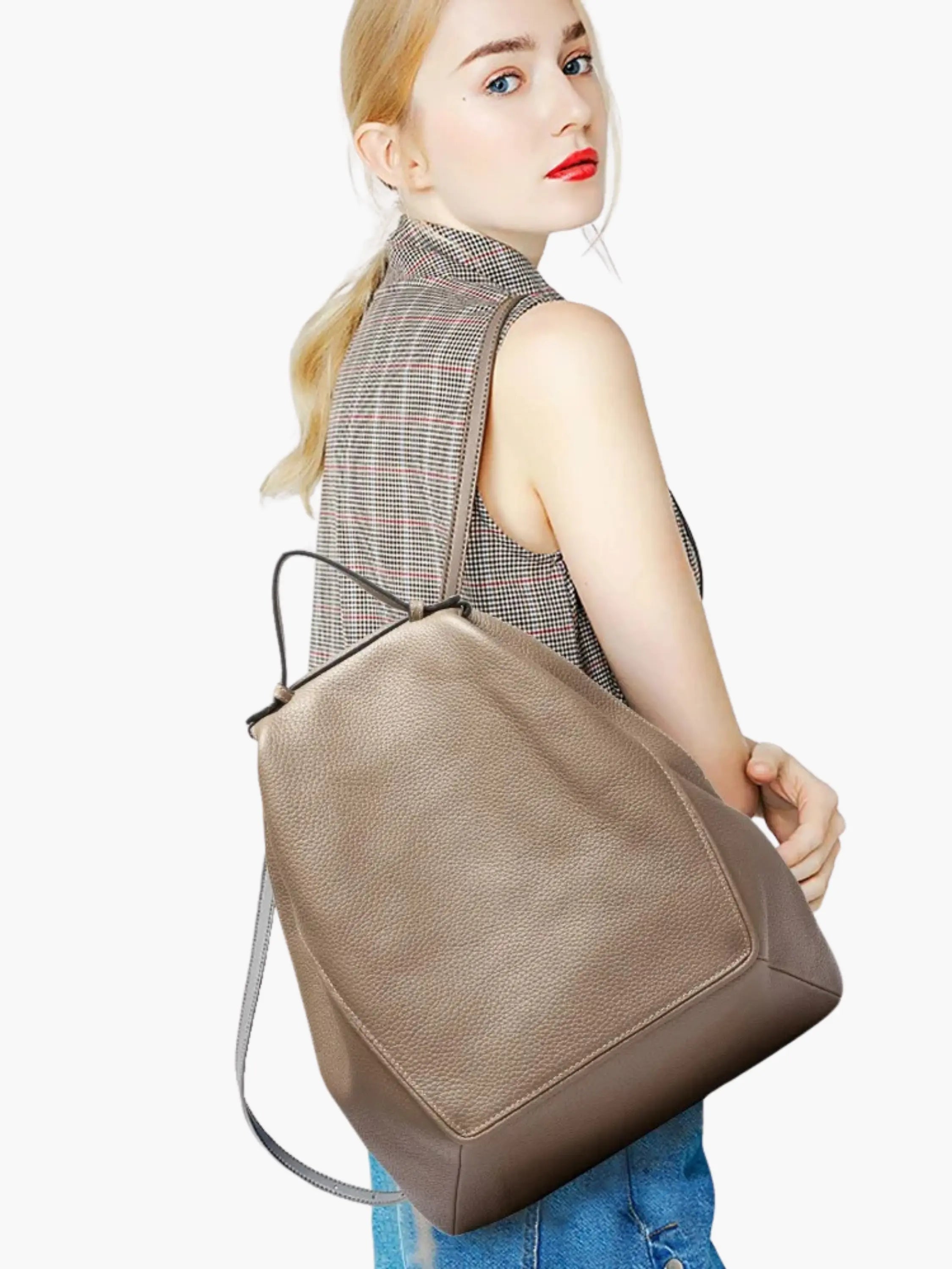 Elegant Leather Backpack