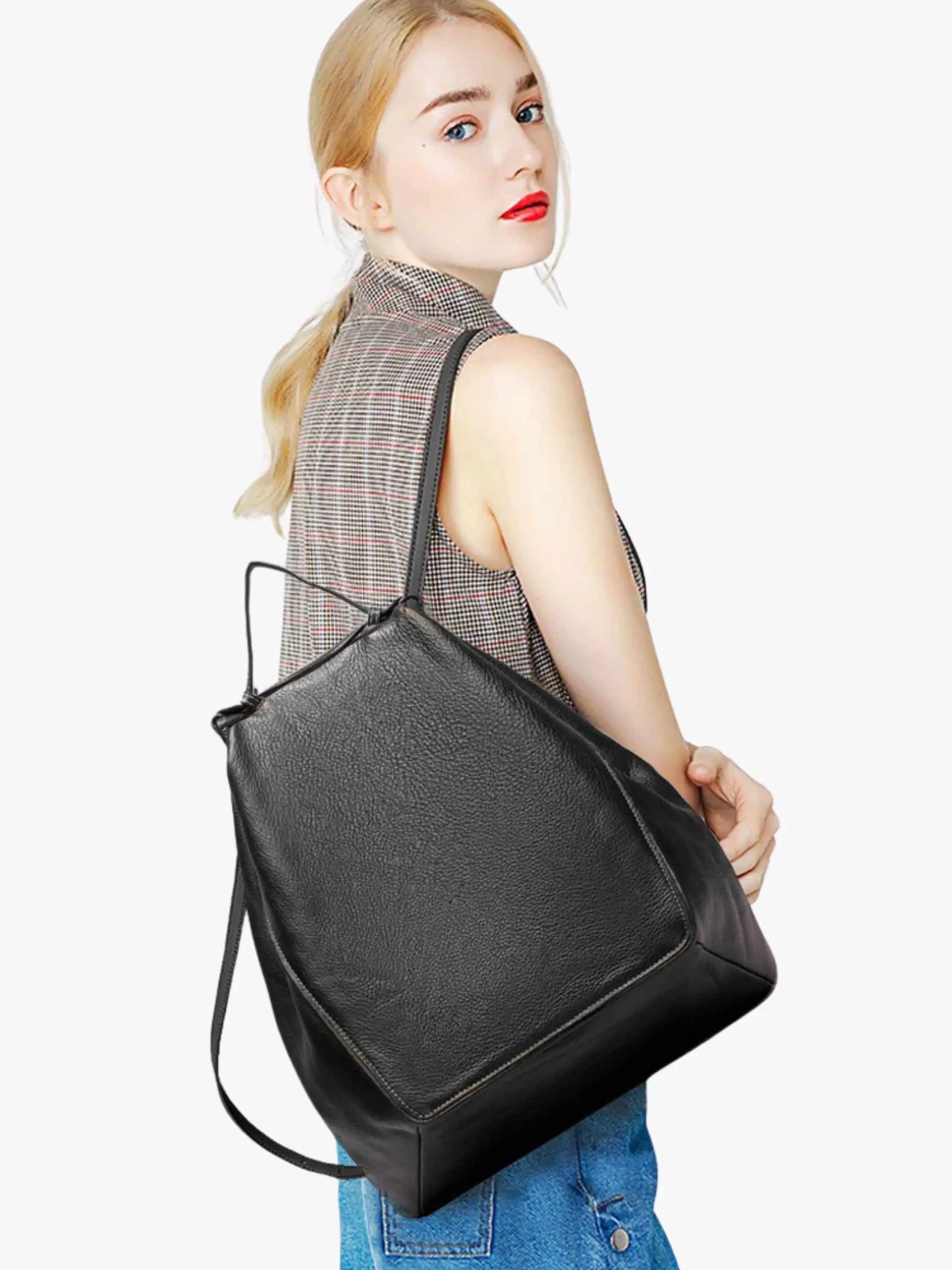 Elegant Leather Backpack