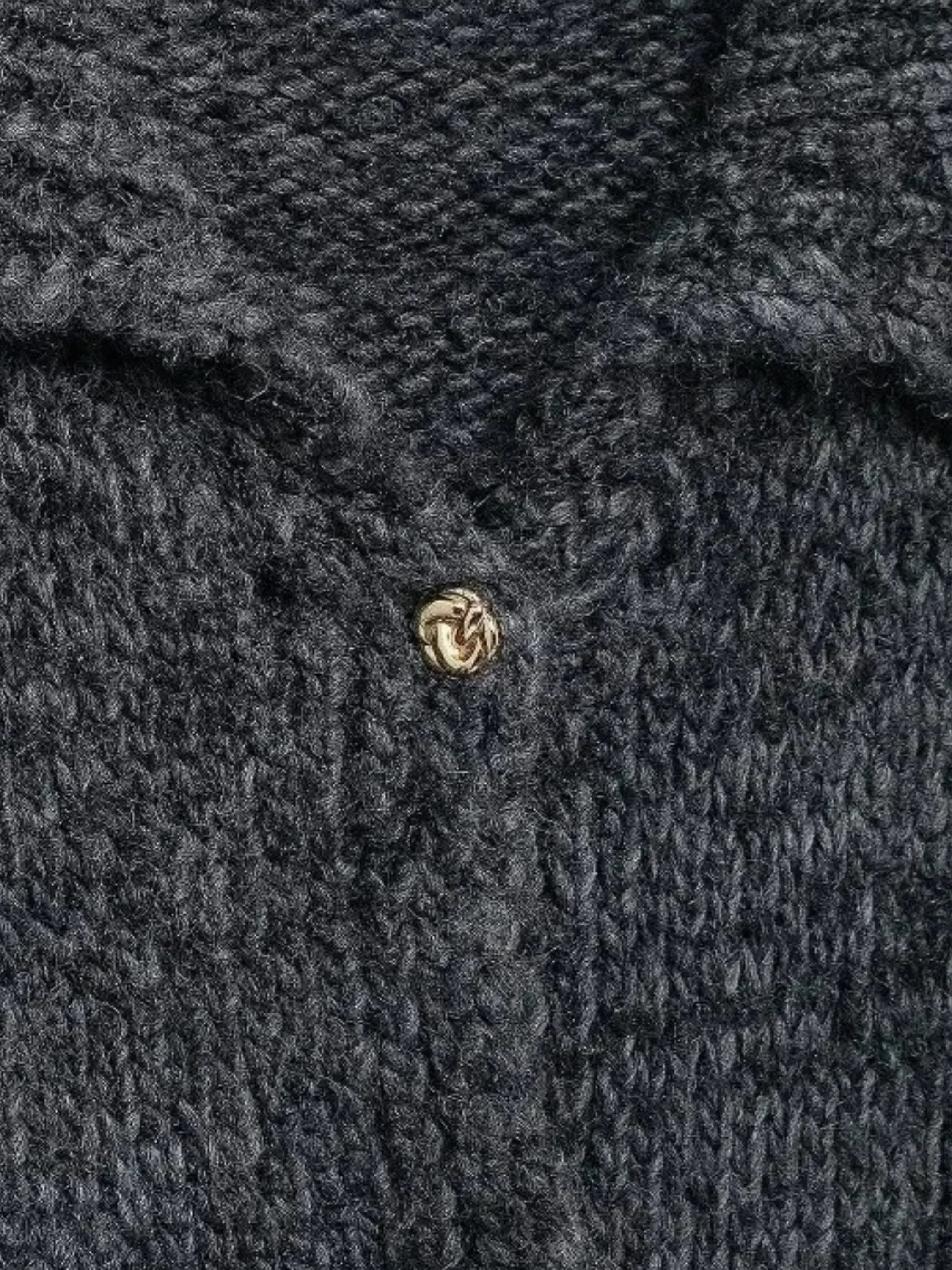 Elegant Knit Button-Up Cardigan