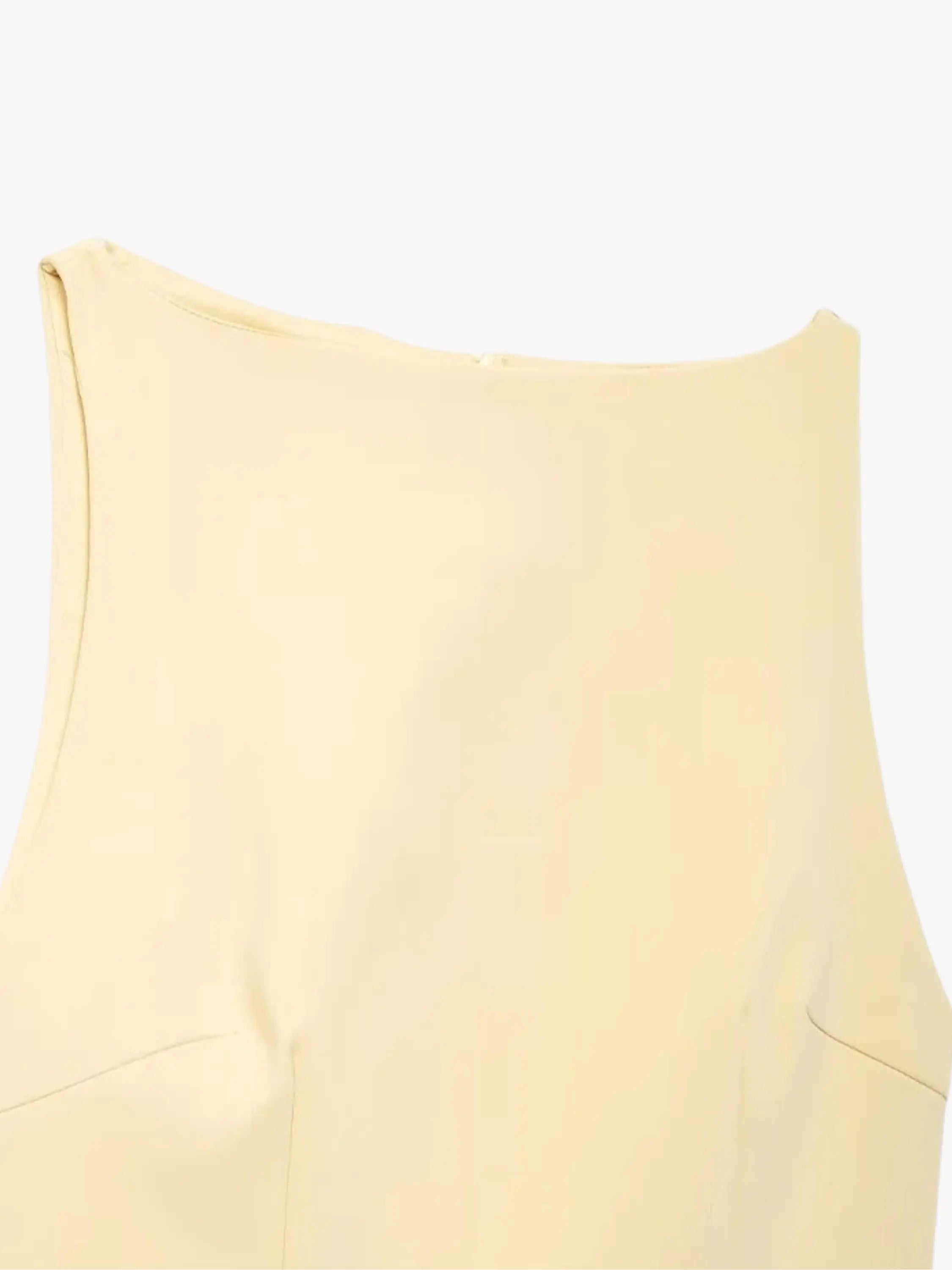 Belted Sleeveless Mini Dress - Sleek and Modern