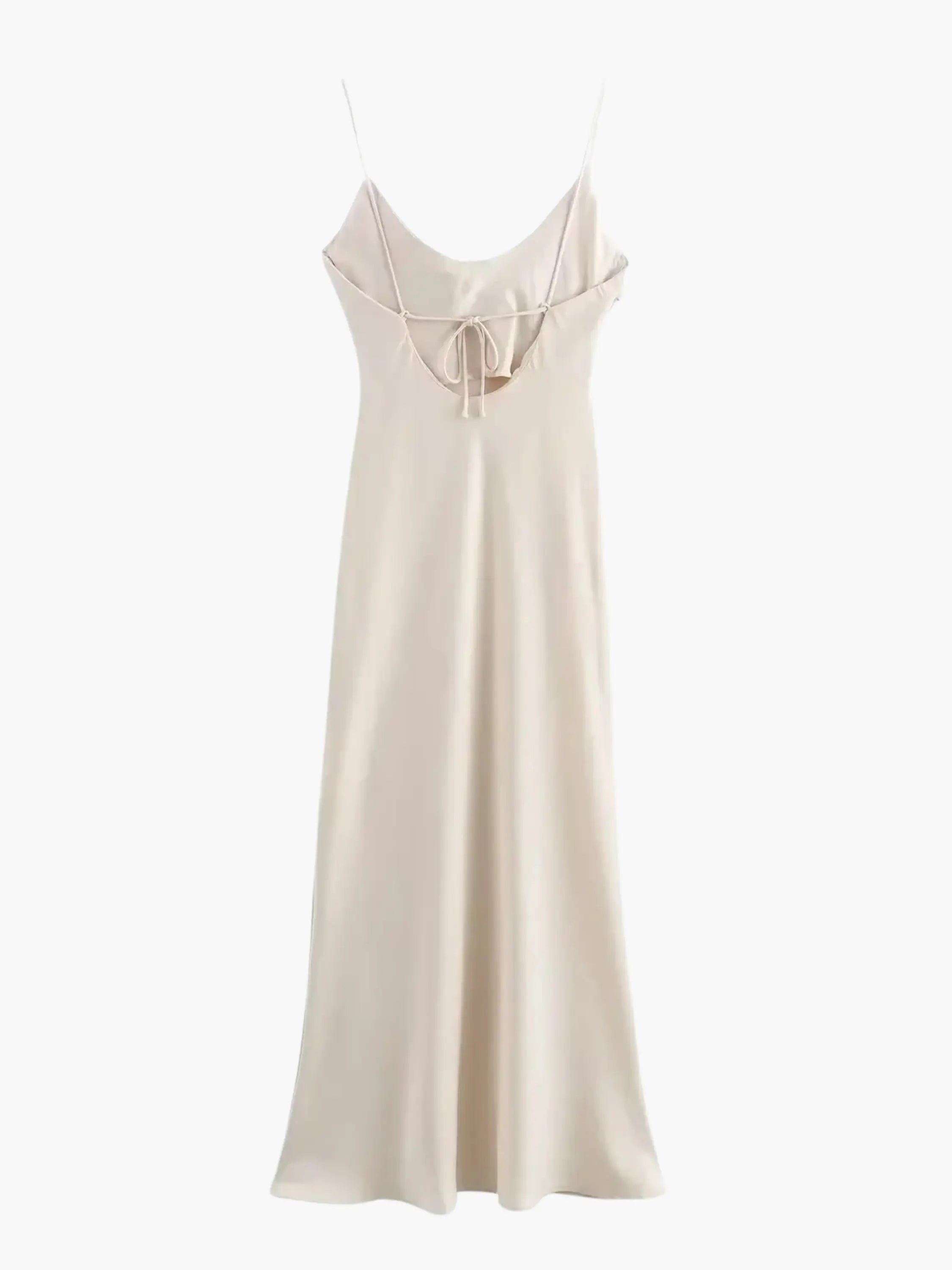 Elegant Cowl Neck Slip Maxi Dress