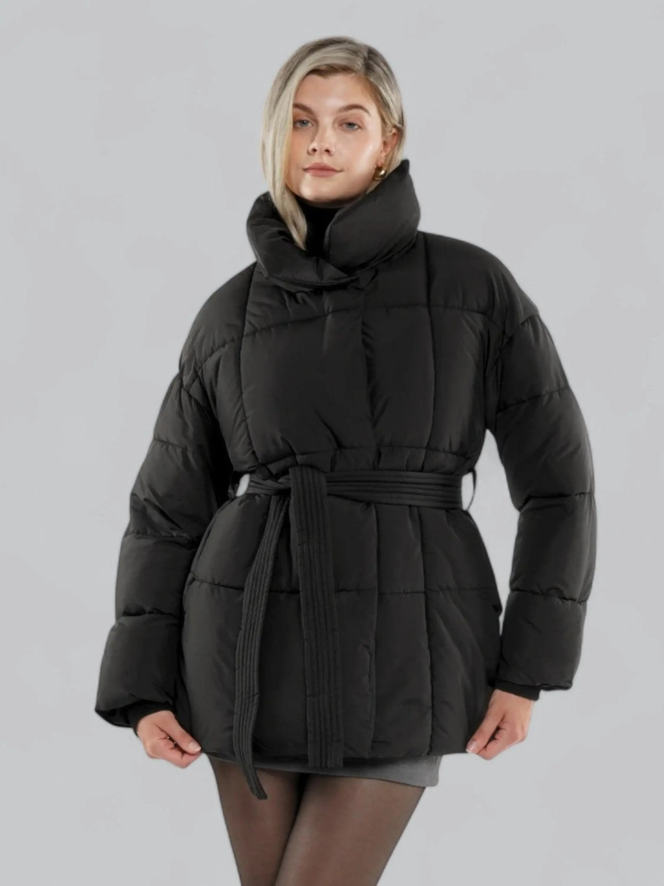 Belted Puffer Jacket