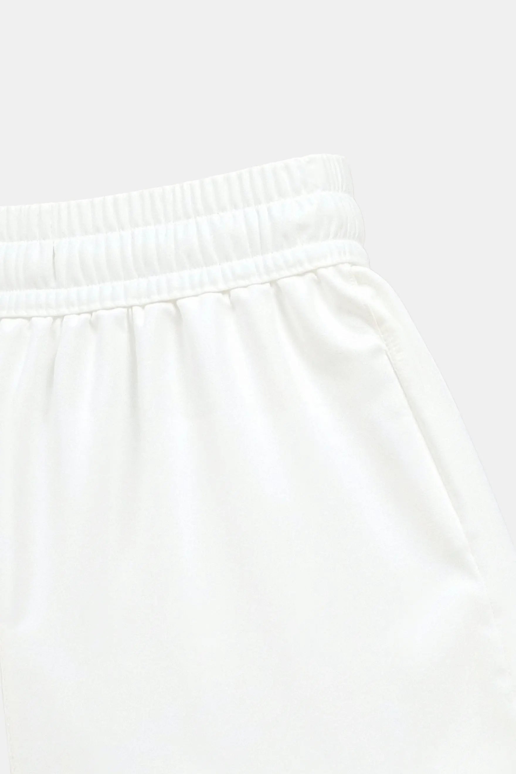 Relaxed Drawstring Lounge Pants in White