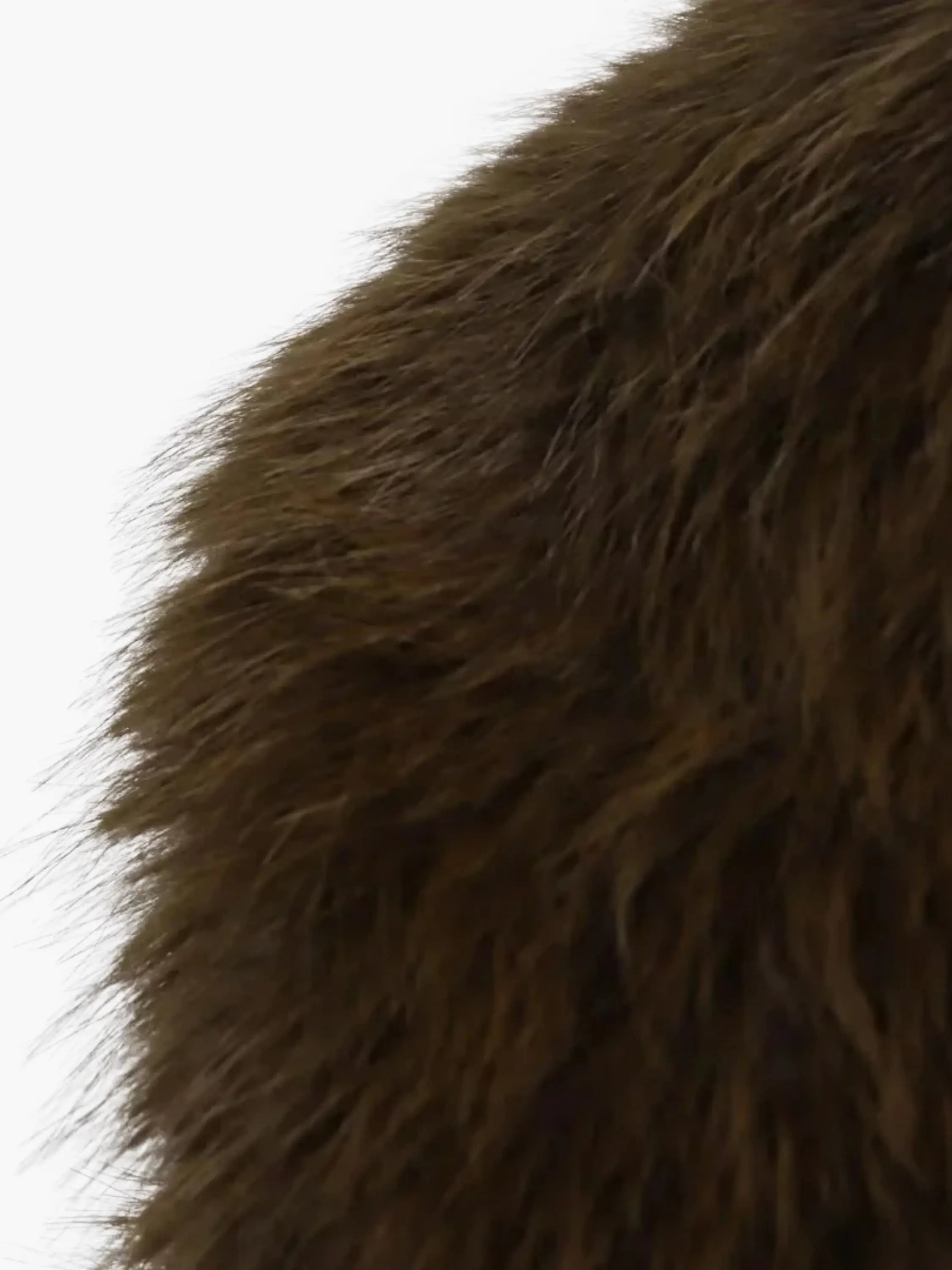 Luxurious Faux Fur Coat with Belted Waist