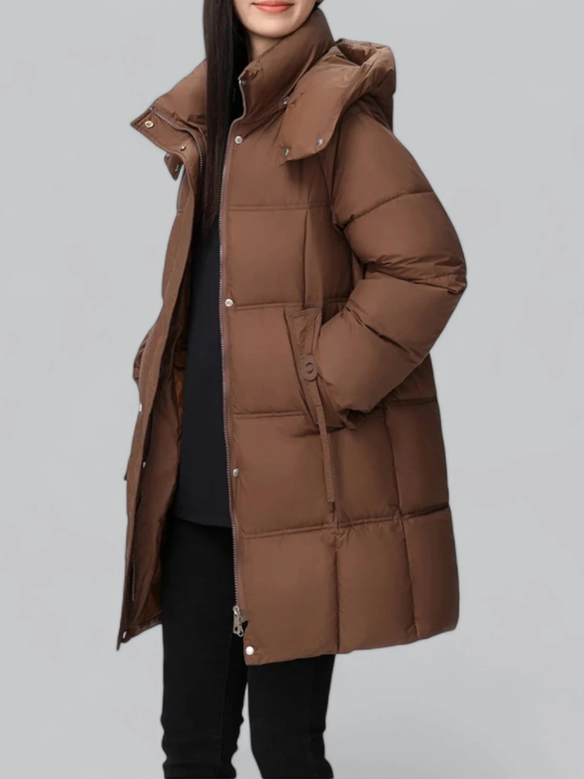 Longline Hooded Puffer Coat