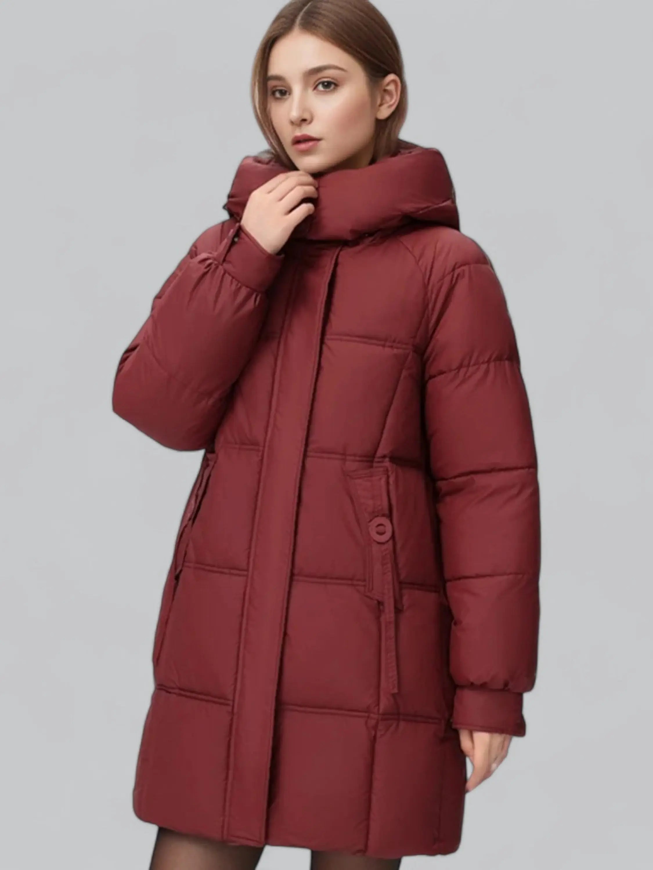 Longline Hooded Puffer Coat