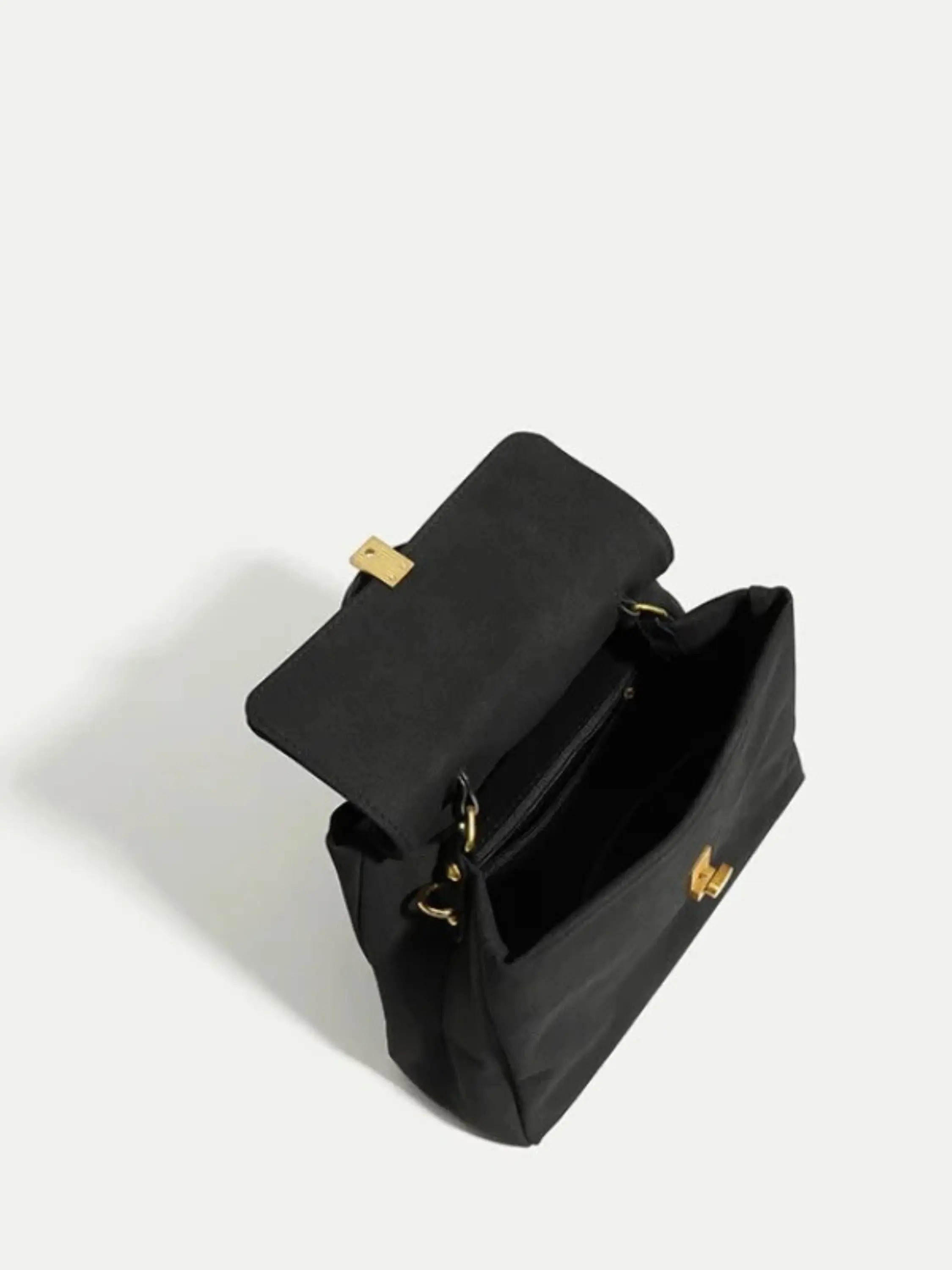 Elegant Suede Handbag – with Shoulder Strap