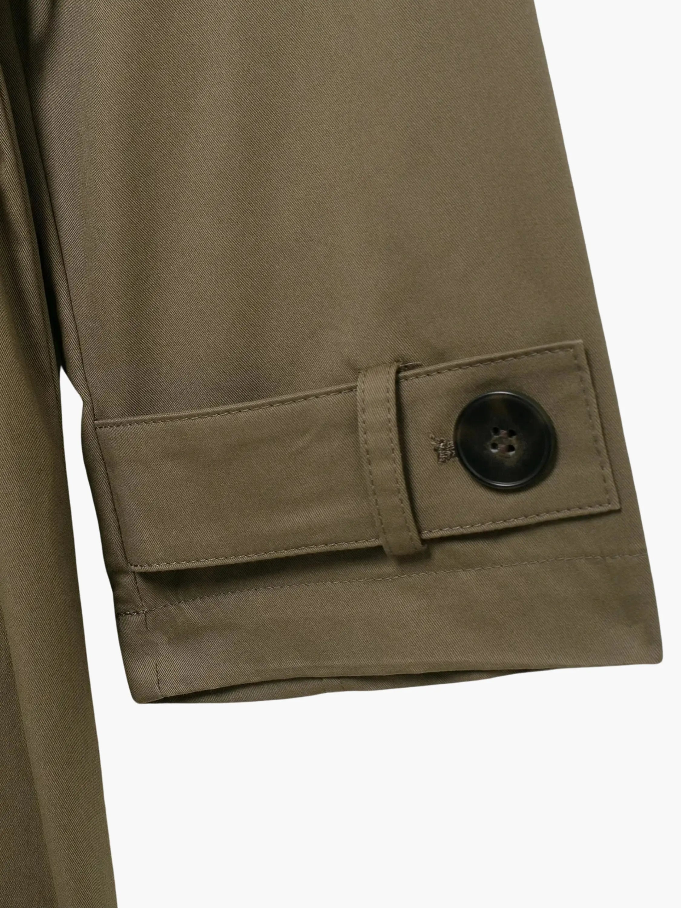 Classic Double-Breasted Trench Coat  -Timeless Elegance