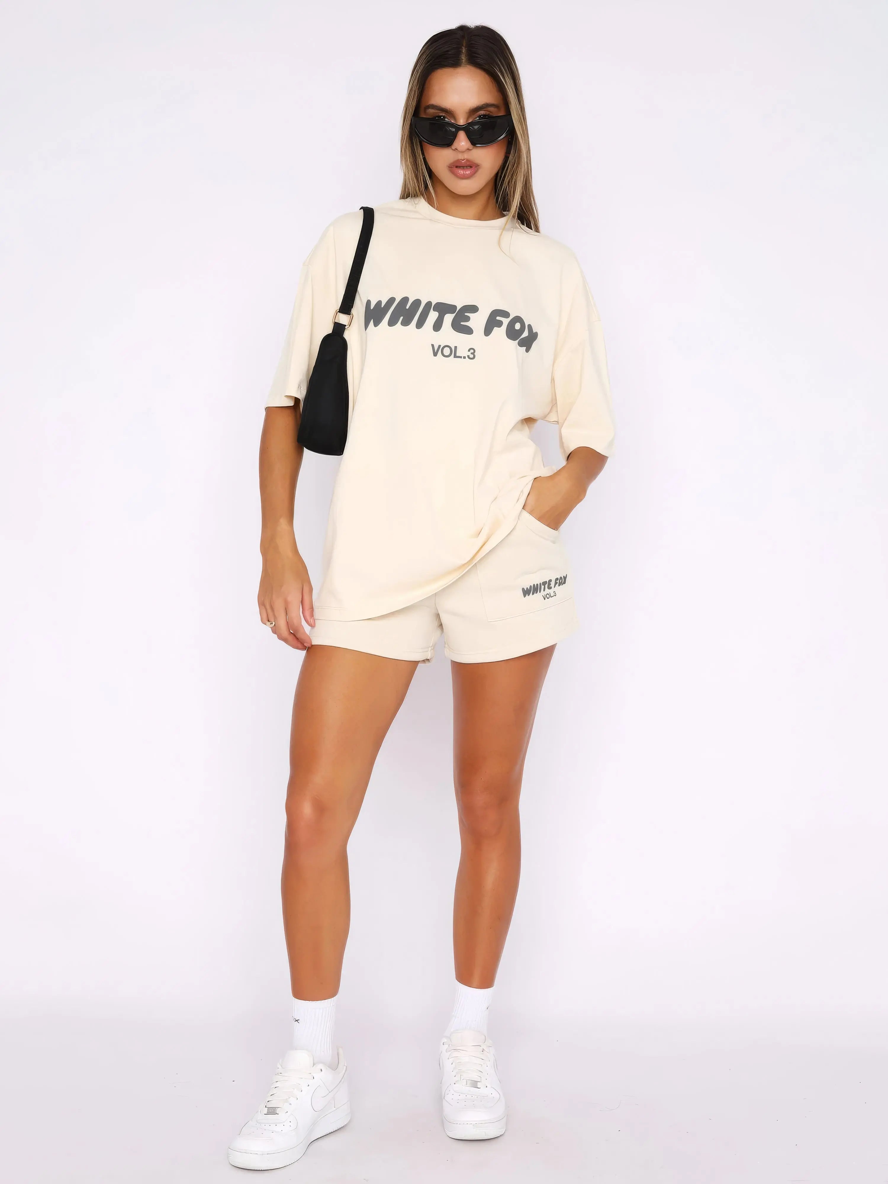 Oversized Graphic Tee and Shorts  matching Set