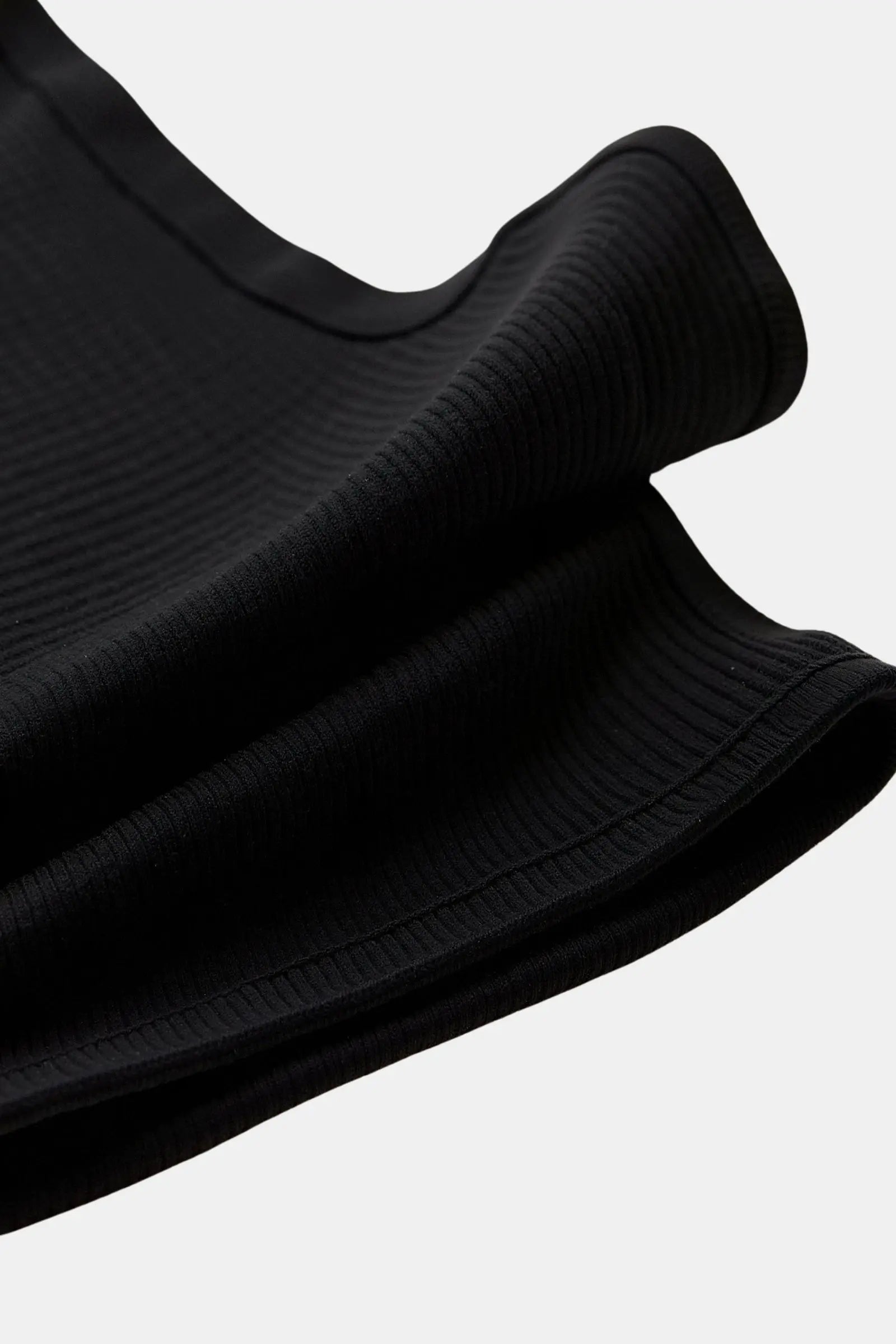 Contrast-Collar Sleeveless Top