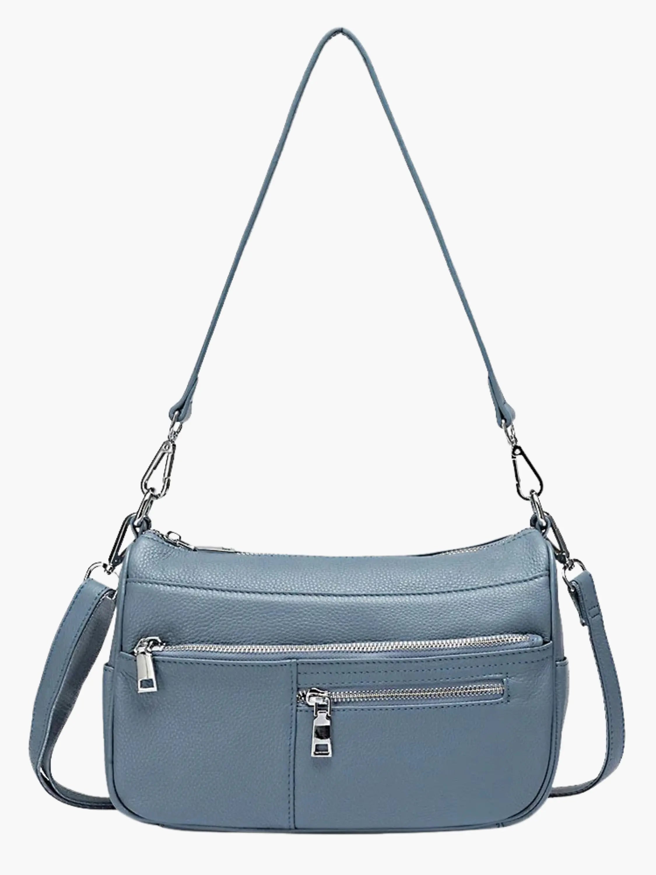 Multi-Zip Shoulder Bag