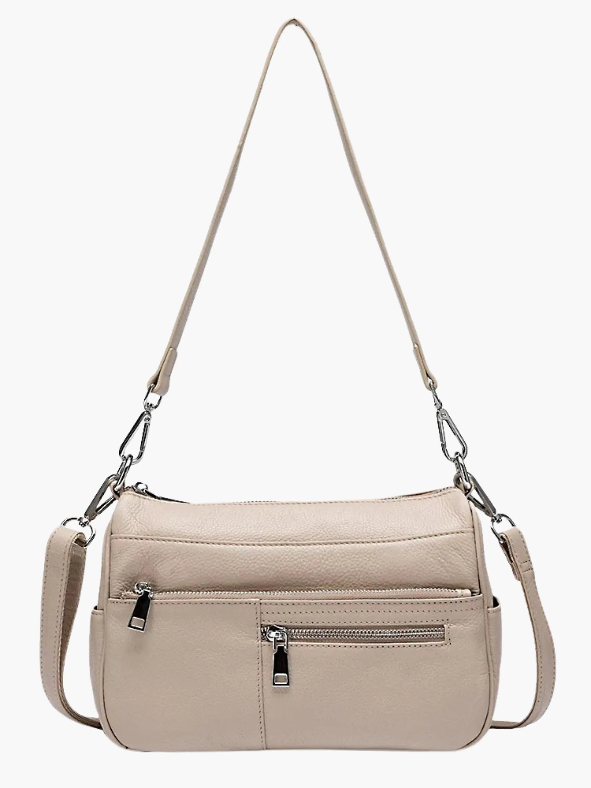 Multi-Zip Shoulder Bag