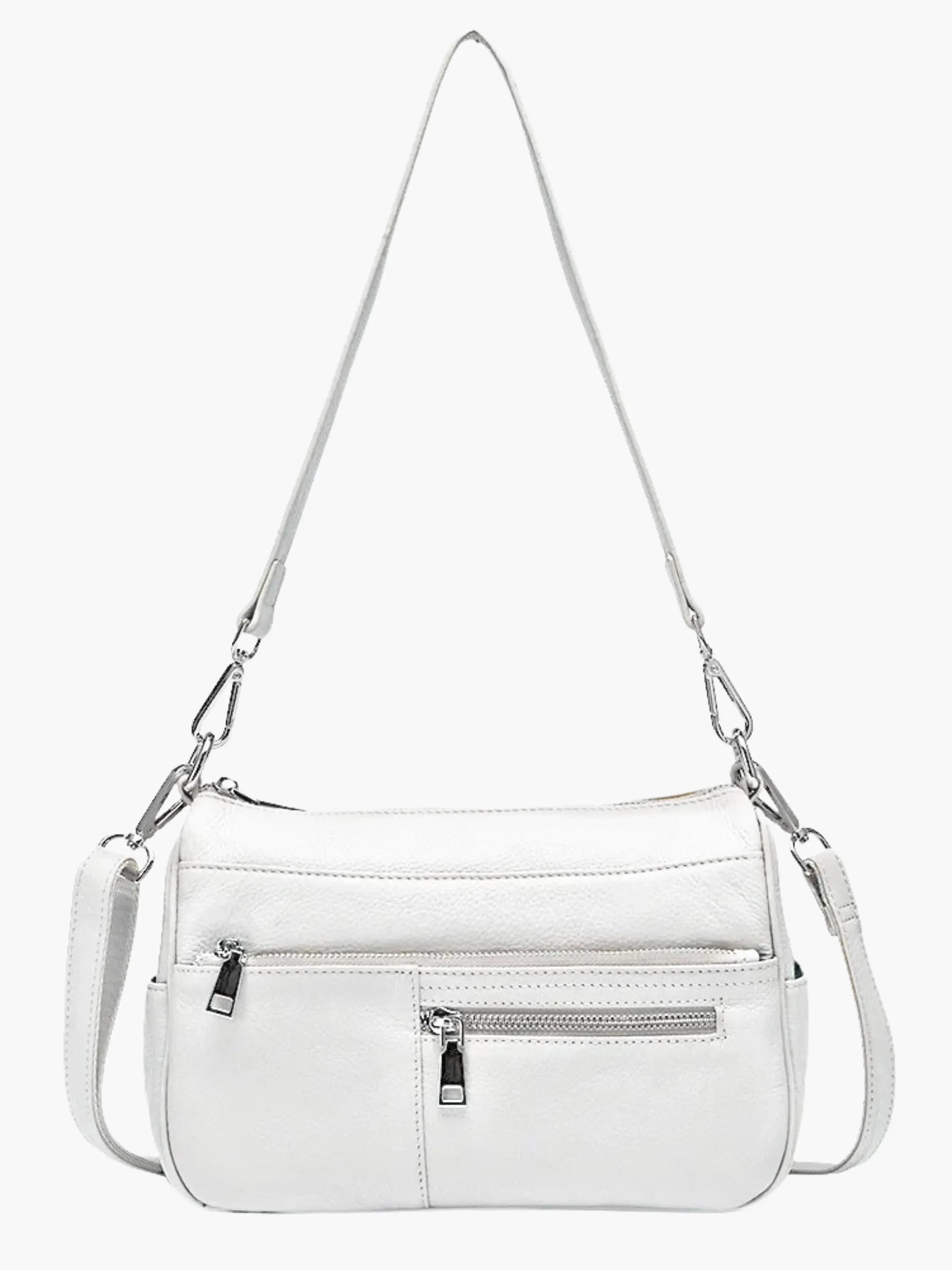 Multi-Zip Shoulder Bag
