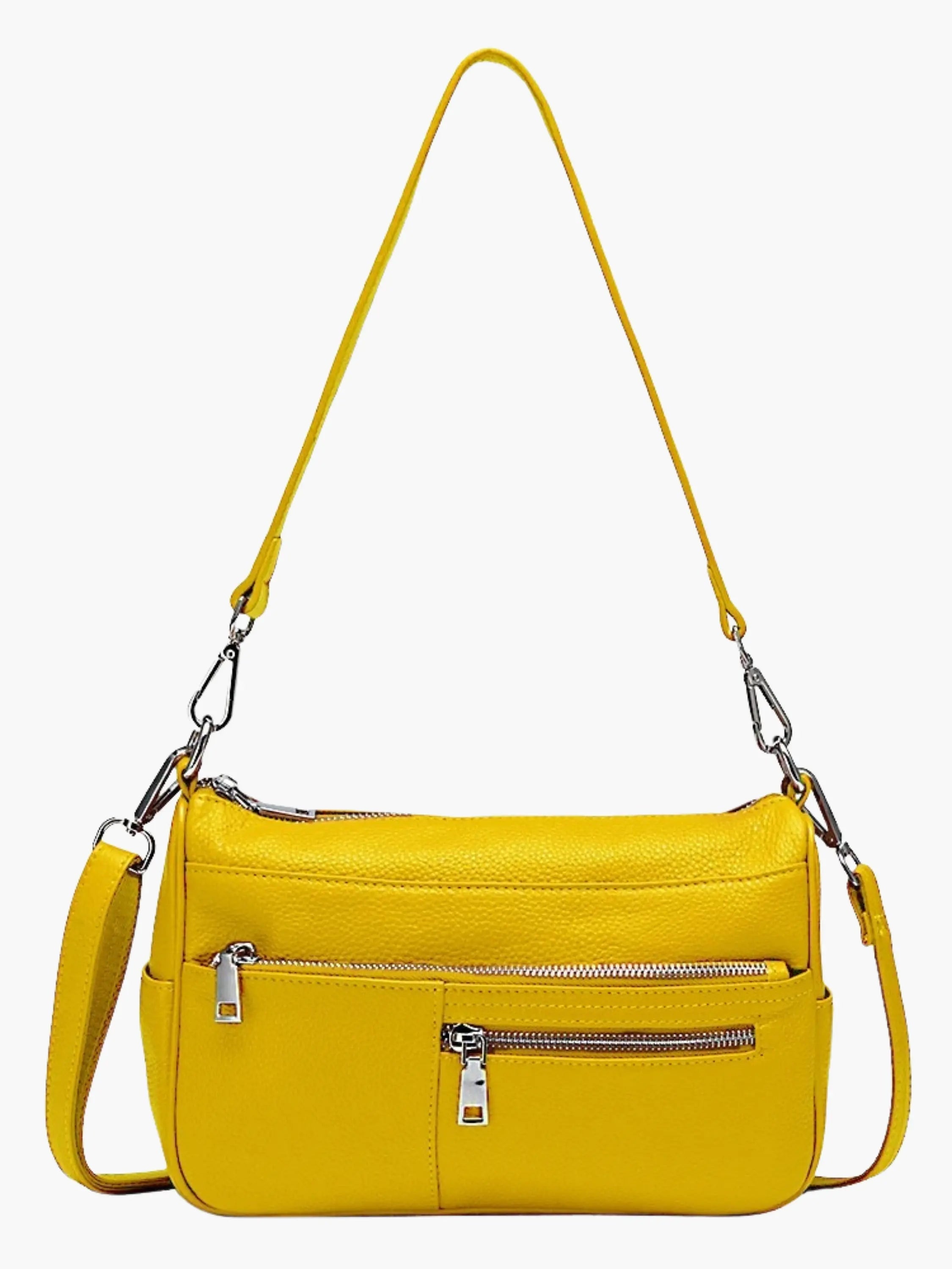 Multi-Zip Shoulder Bag