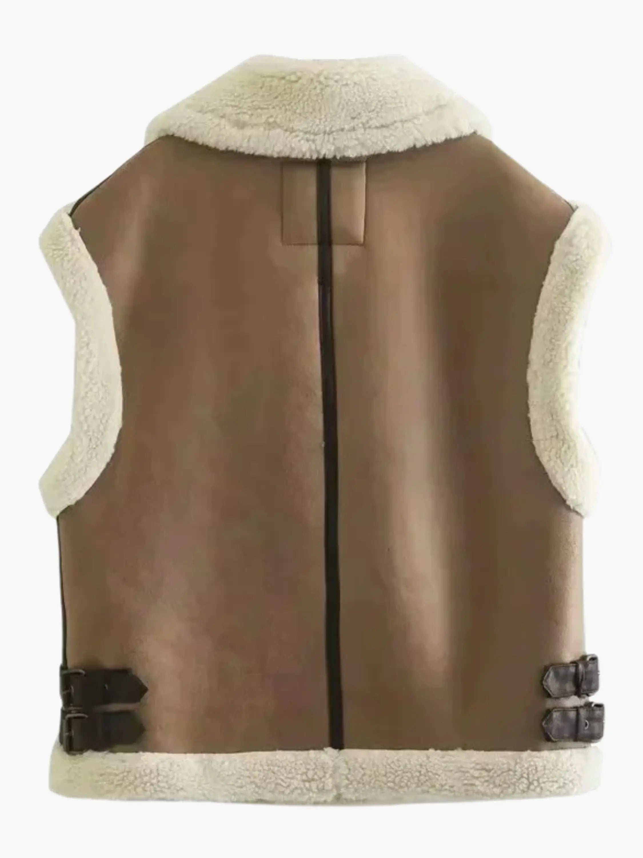 Faux Shearling Lined Vest