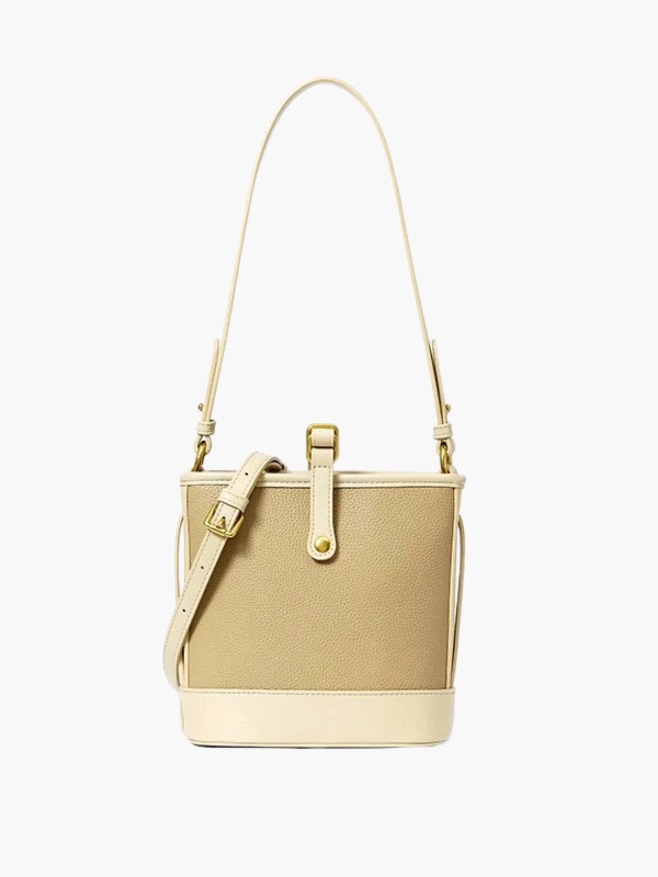 Classic Bucket Shoulder Bag with Adjustable Strap