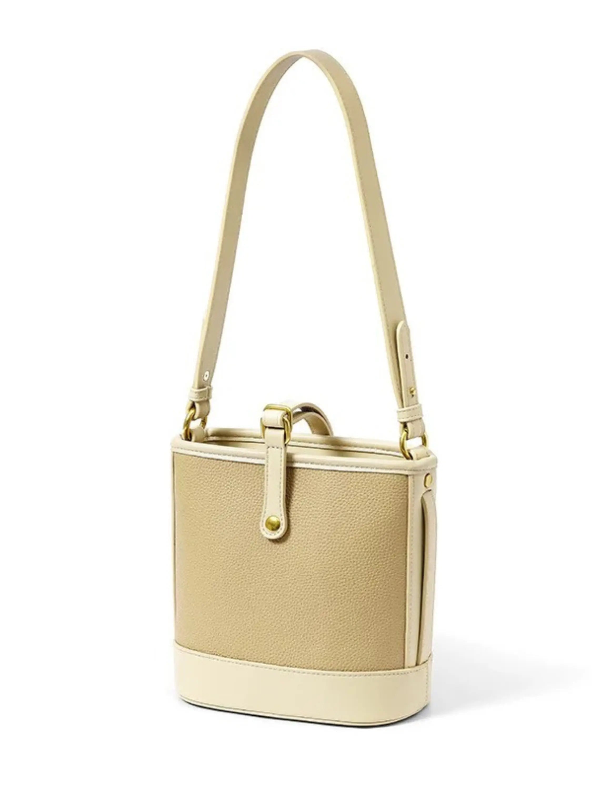 Classic Bucket Shoulder Bag with Adjustable Strap