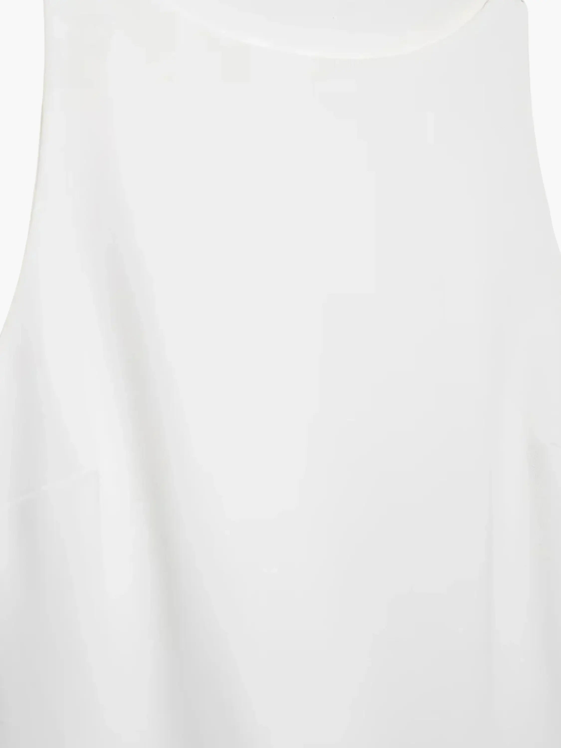 White Ruffled Hem Mini Dress