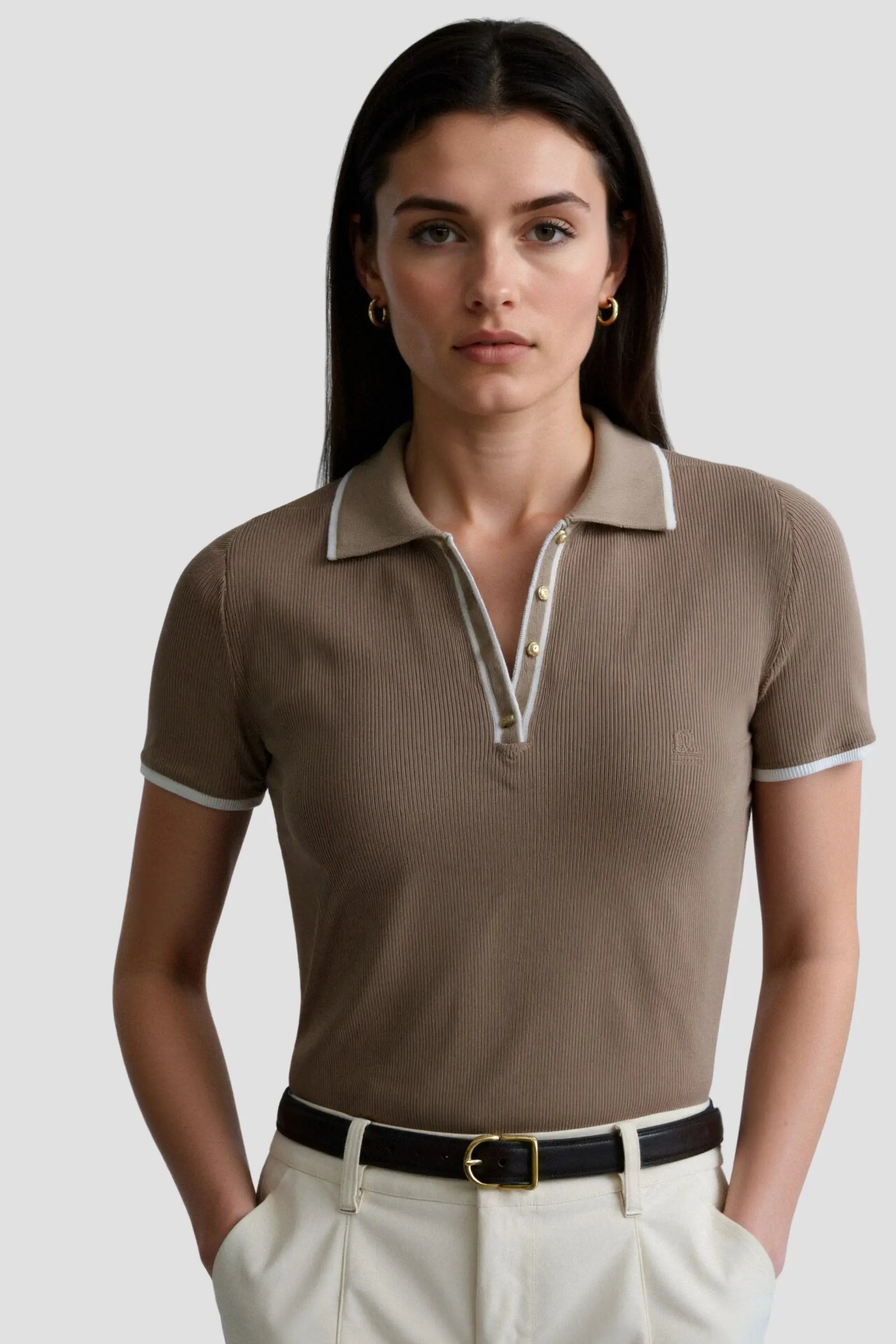 Classic Polo Shirt with Contrast Trim