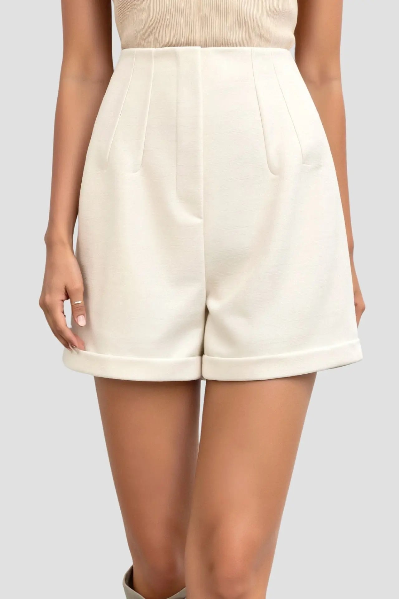 Coastal Elegance Tailored Shorts