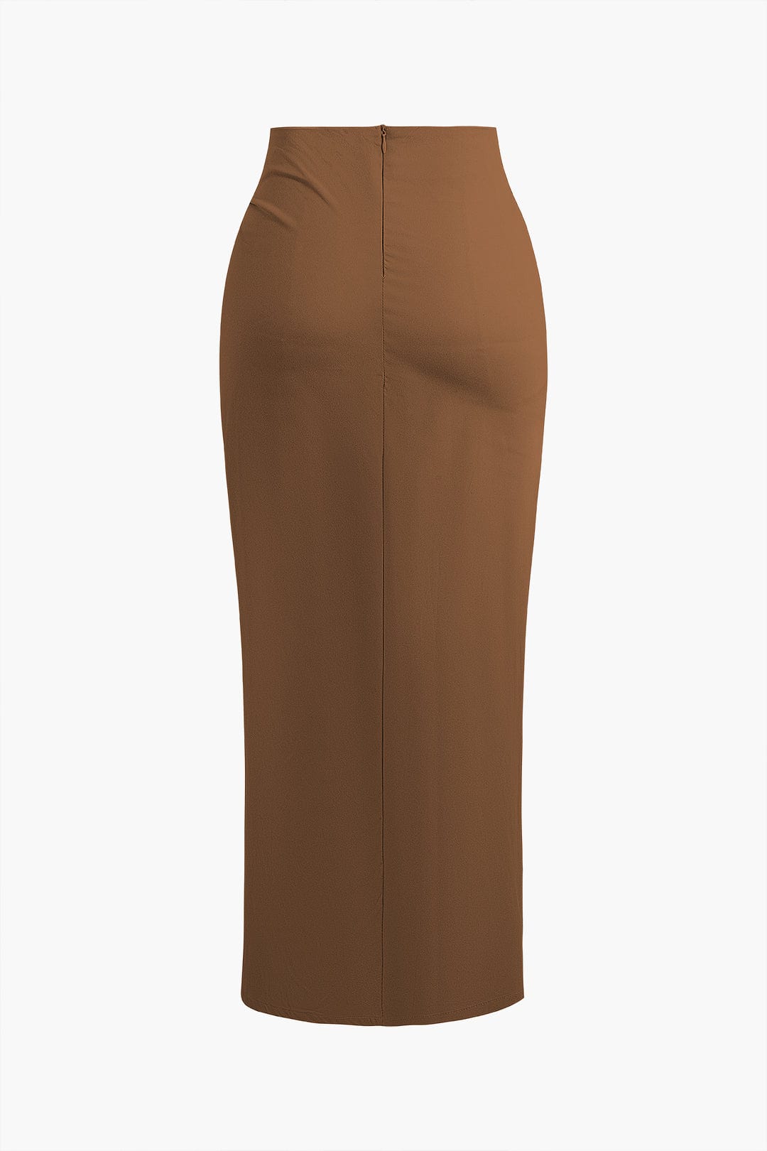 Fridoline | Elegant Midi Skirt with Wrap Design, Draping and High Slit