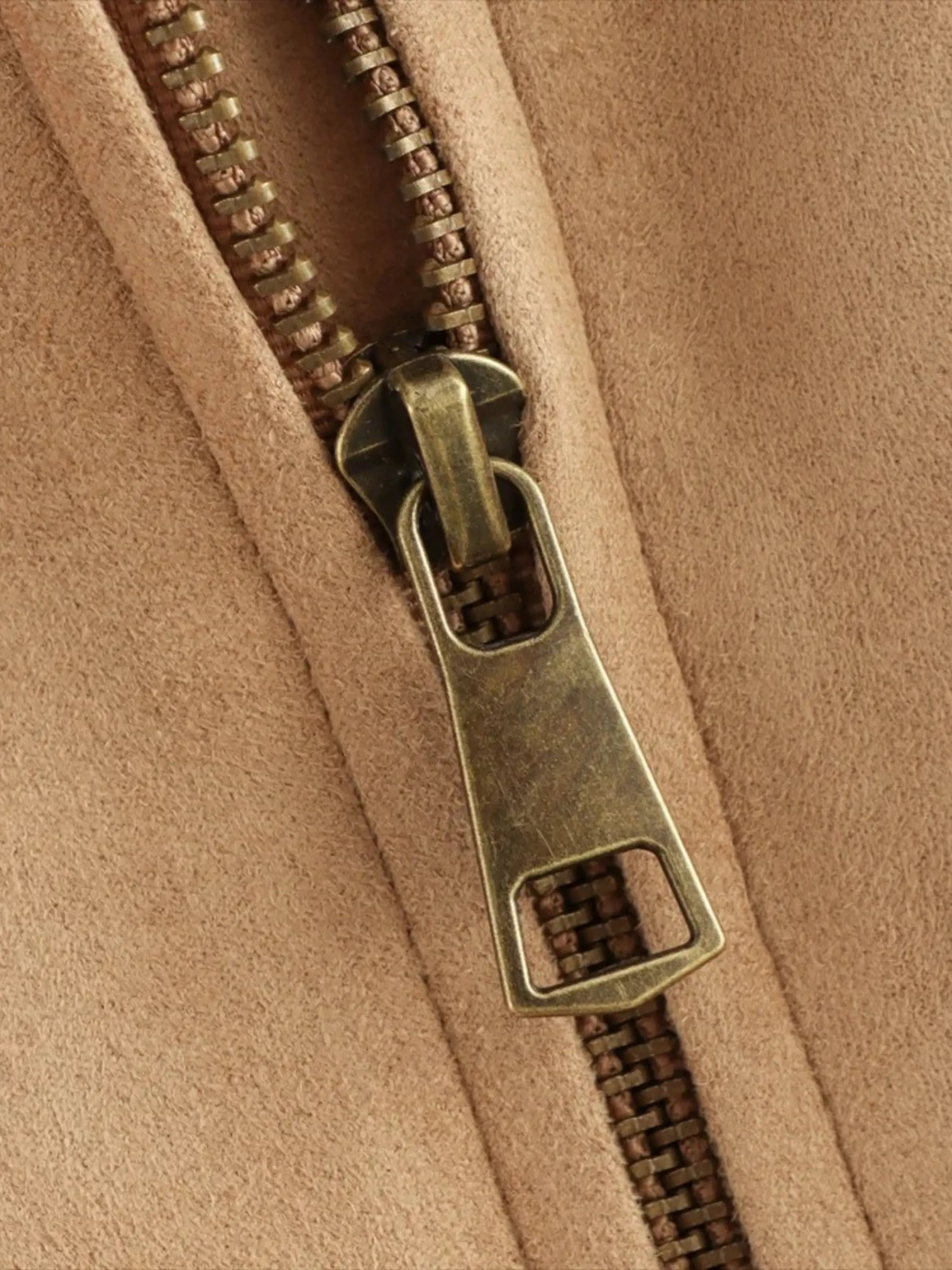 Women's Casual Long Coat with Contrast Collar and Utility Pockets