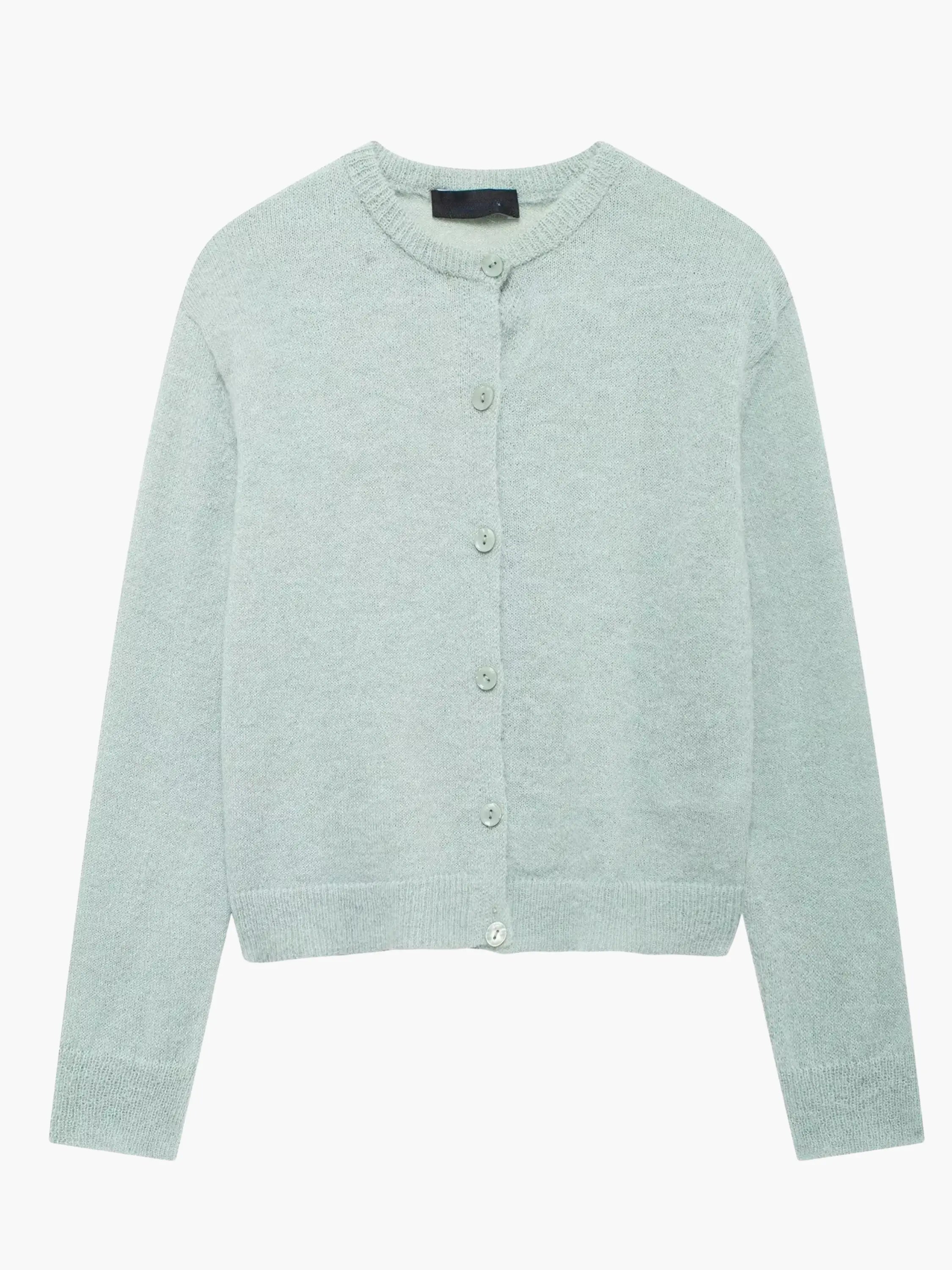 Classic Knit Button-Up Cardigan