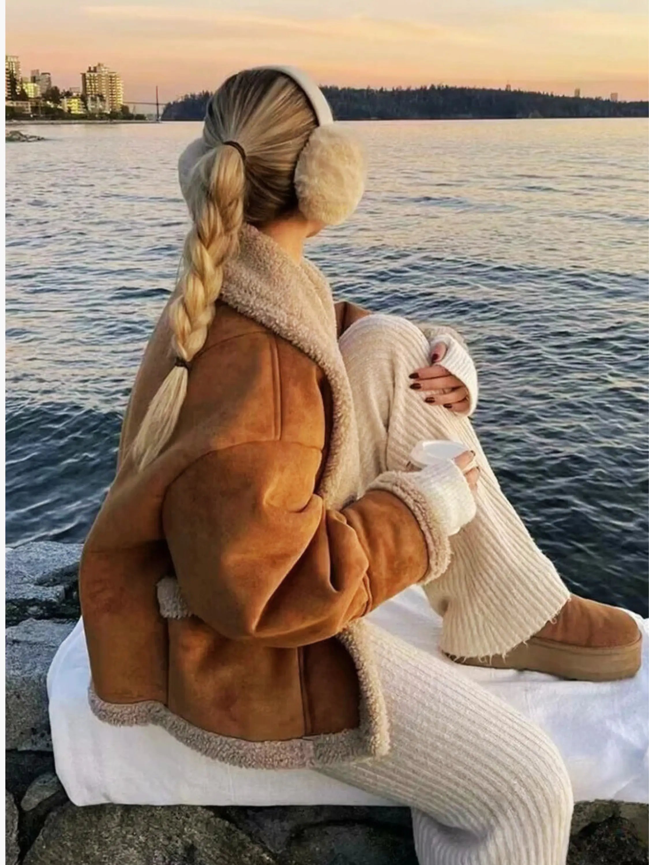 Warm Wool Coat Winter Outerwear for Women