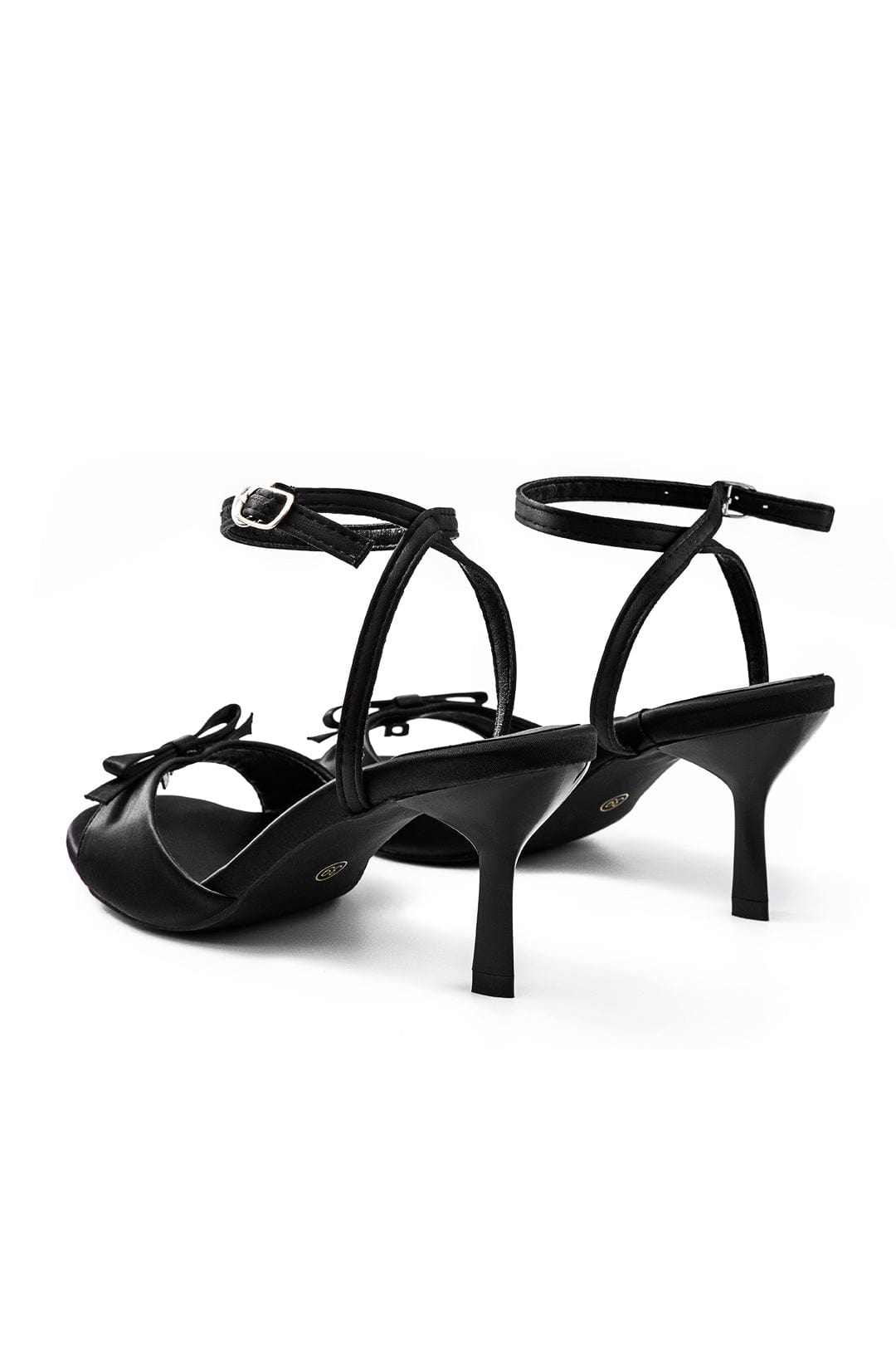 Elegant Black Heeled Sandals Stylish and Feminine