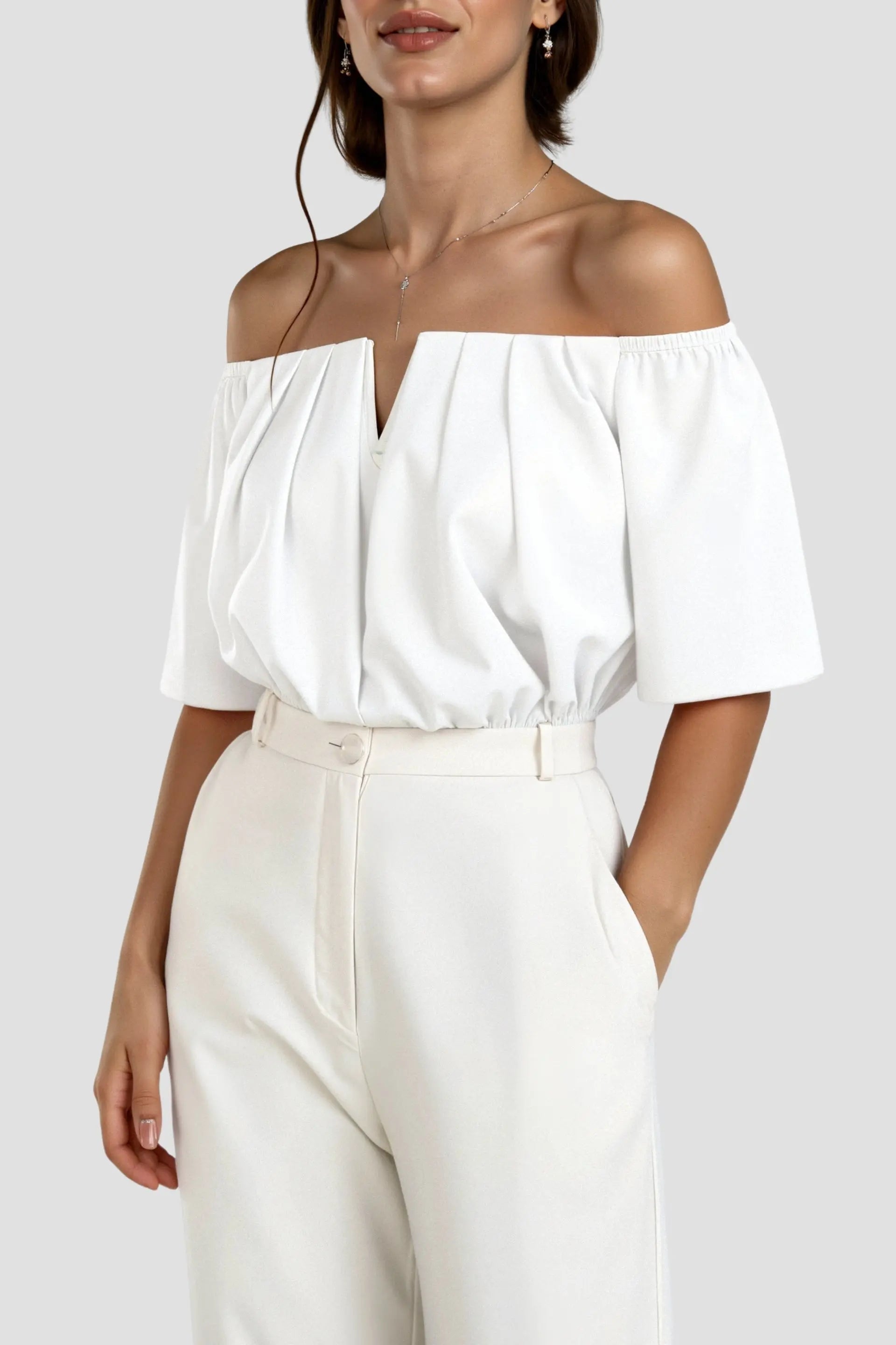 Romantic off-shoulder top