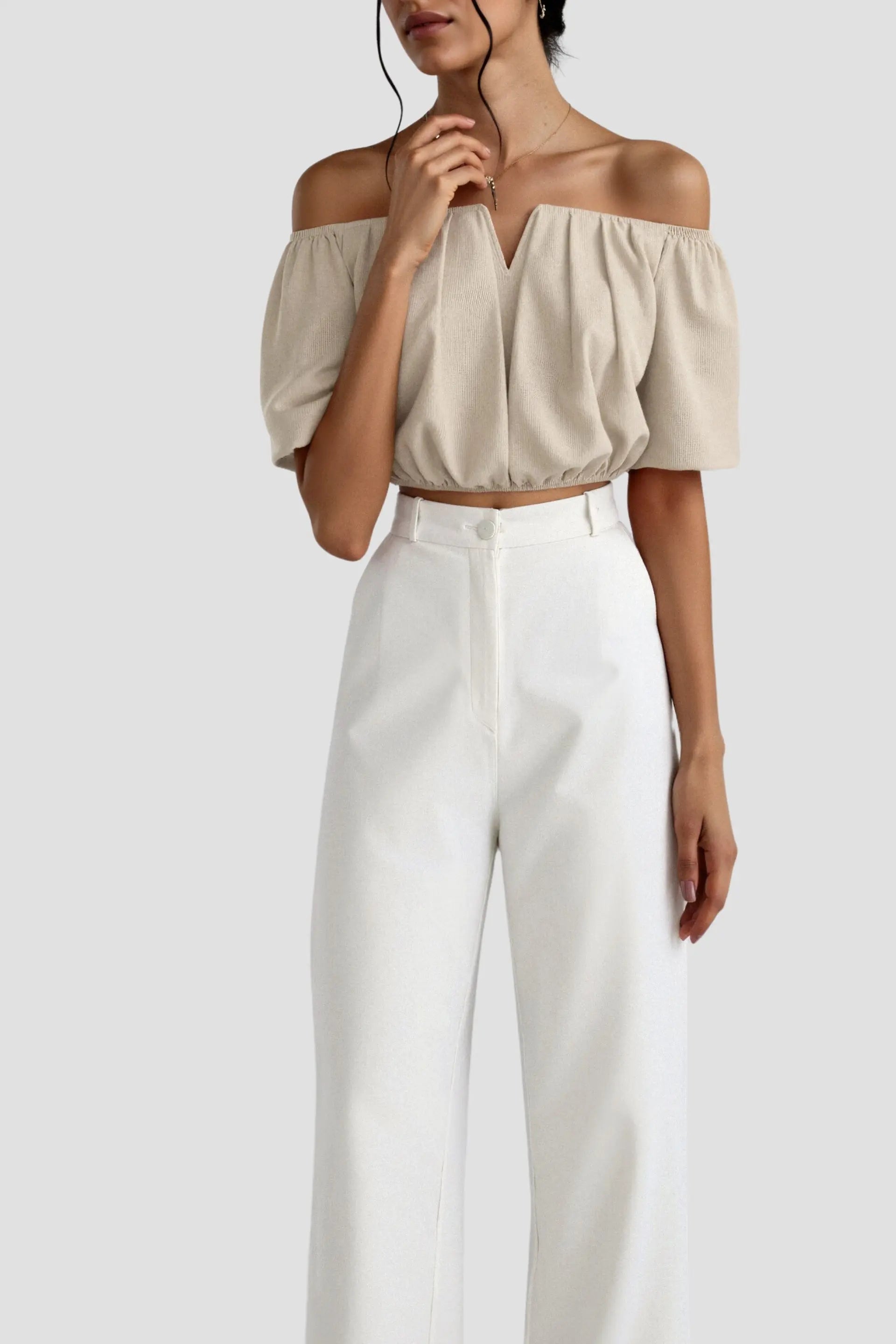 Romantic off-shoulder top