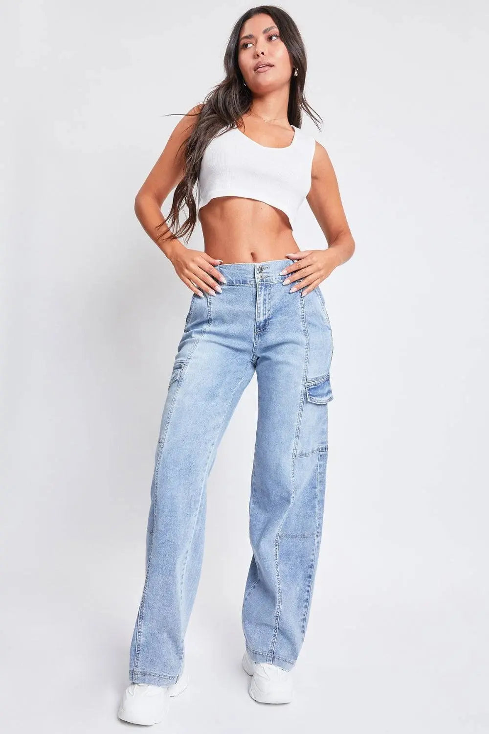 Relaxed Cargo Denim Jeans - Effortlessly Cool